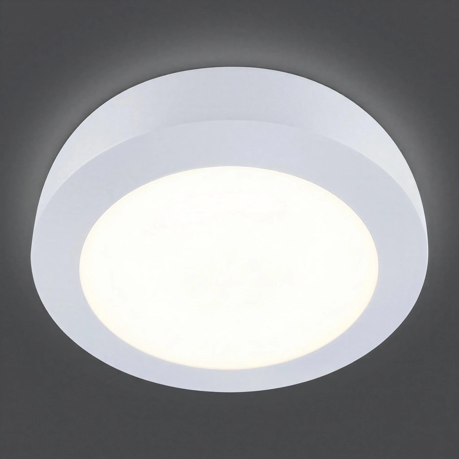 Decken Aufbauleuchte in weiß - Ø17cm - 12 W - Lichtfarbe: neutralweiß