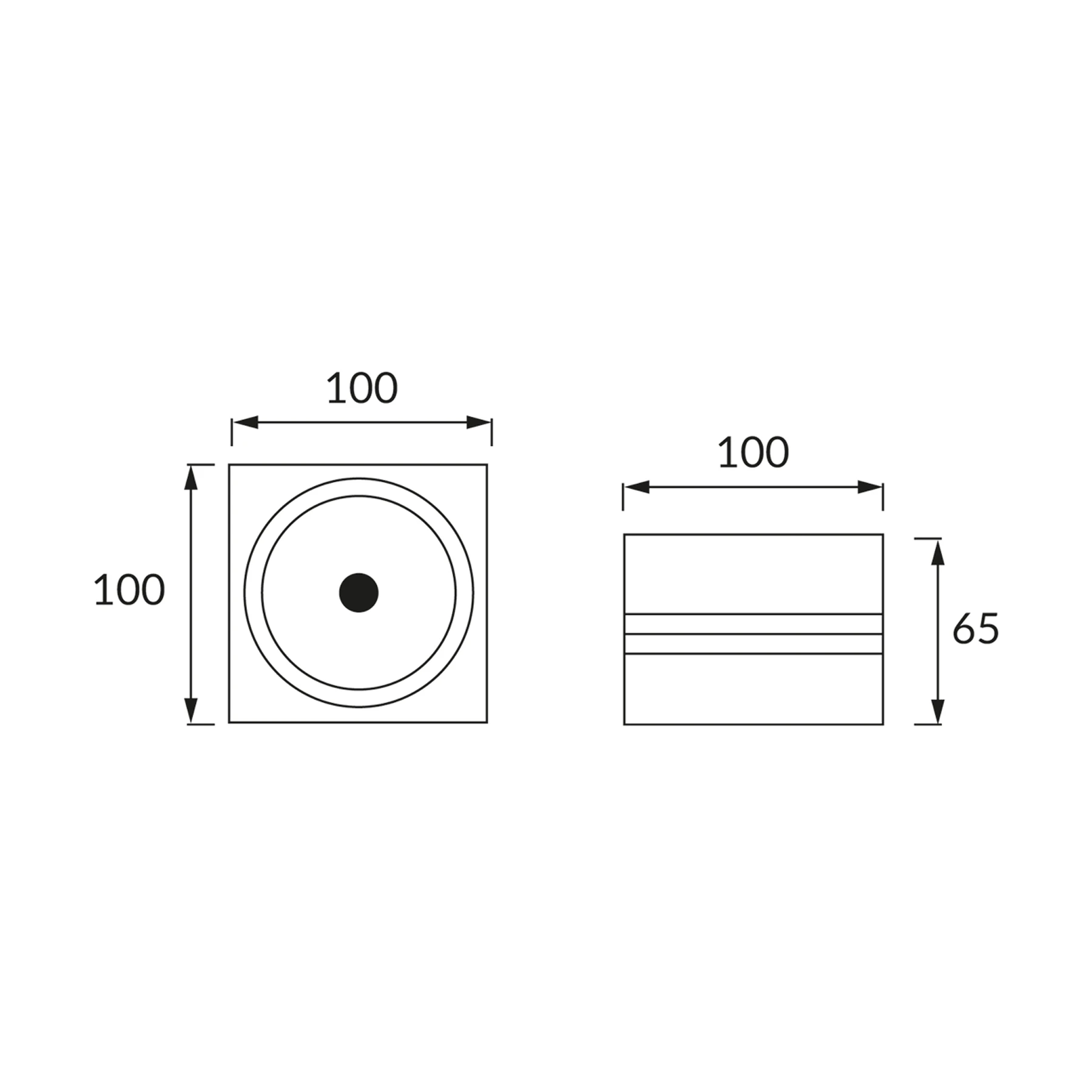 Deckenspot in silber - 10cm - 10 W - Lichtfarbe: neutralweiß
