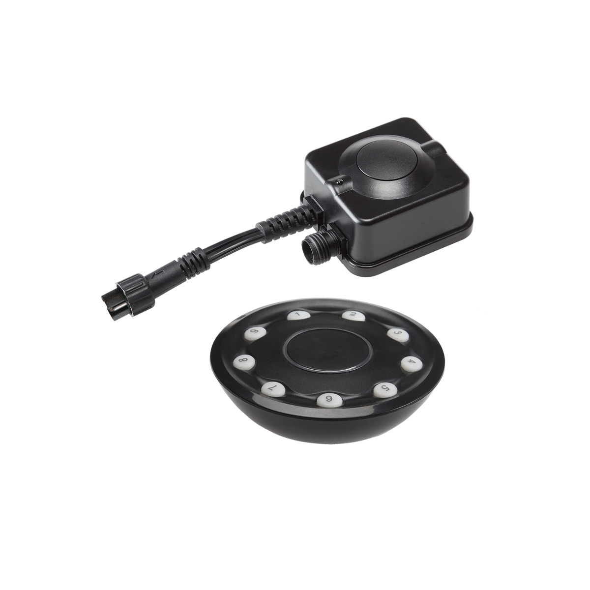 Garden Lights, 12V - 9 Zonen Funkempfänger mit Fernbedienung