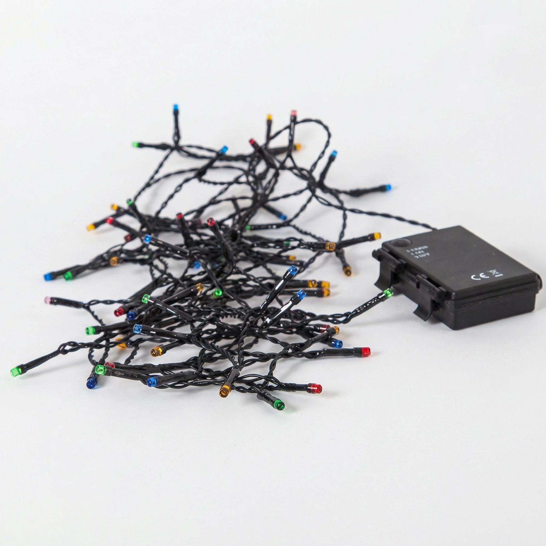 Battery - Lichterkette für außen - 5,6 m - 80 LEDs - Timer - Batteriebetrieb - Mehrfarbig