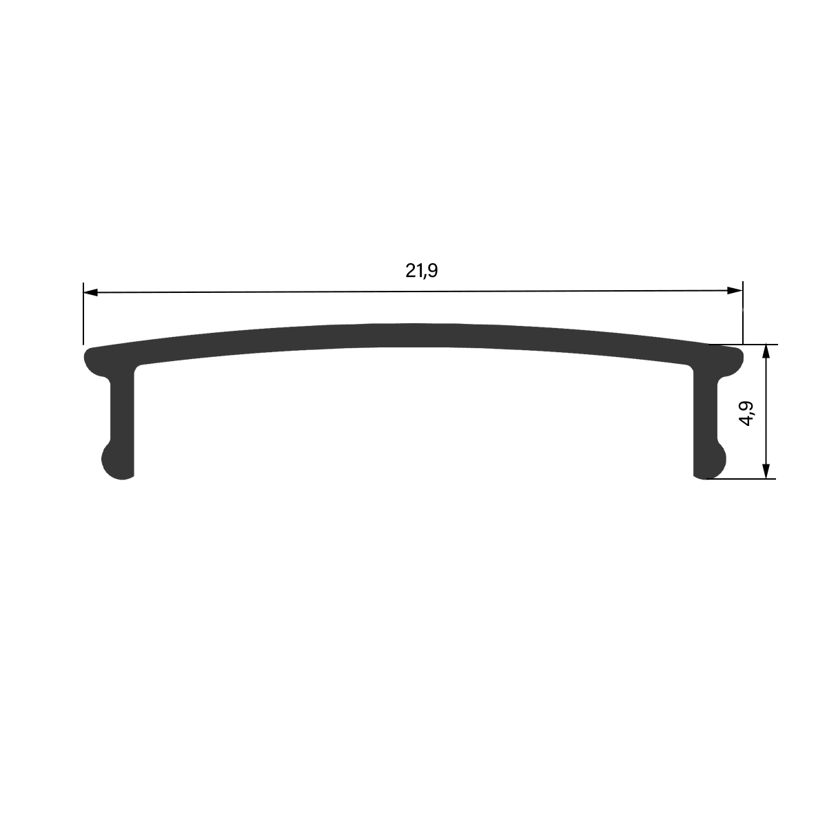 diffuse Abdeckung für LED Trockenbau Unterputzprofil - ideal, CC-72