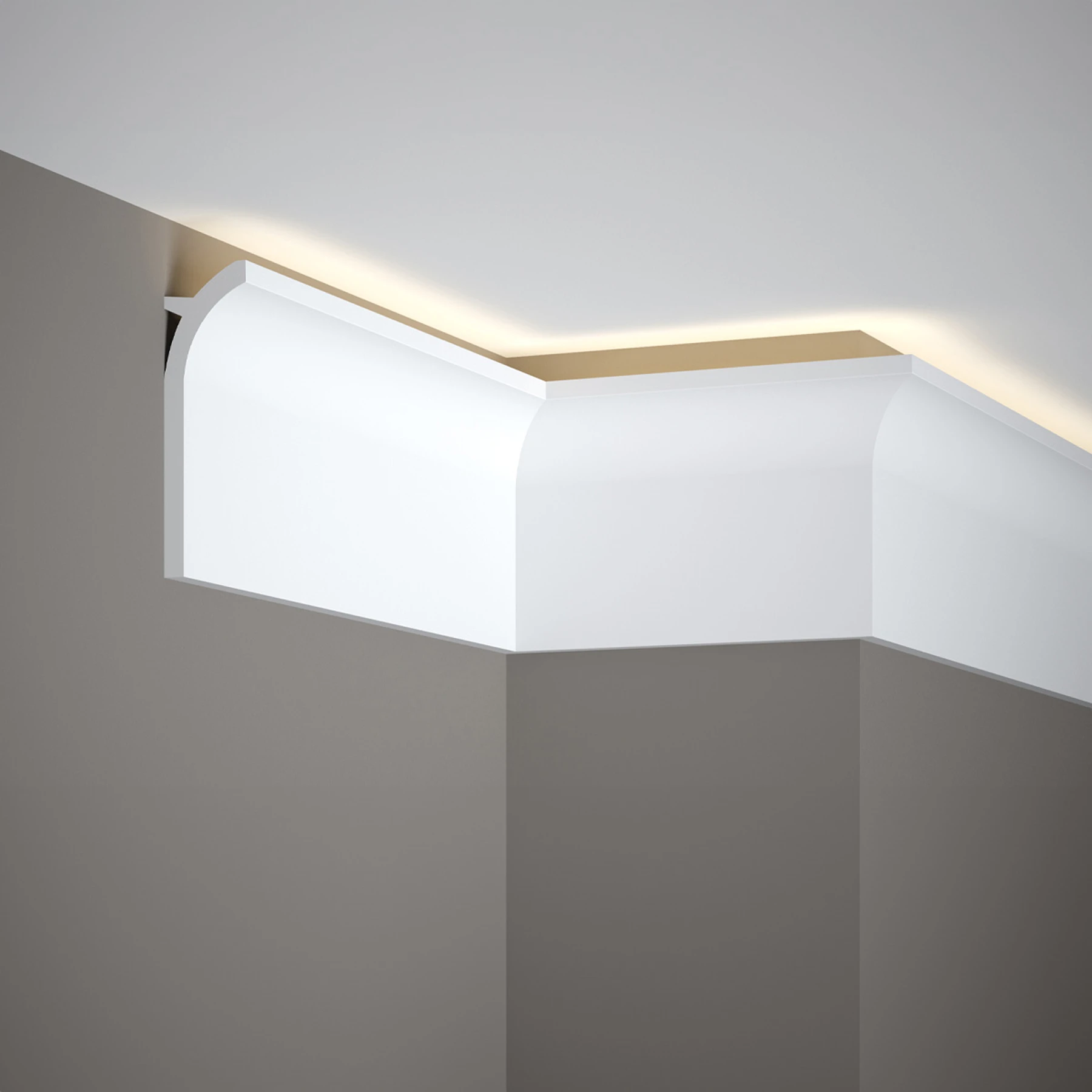 Mardom Decor, LED Stuckleiste, Deckenleiste, indirekt, 4 x 13,5 x 200cm