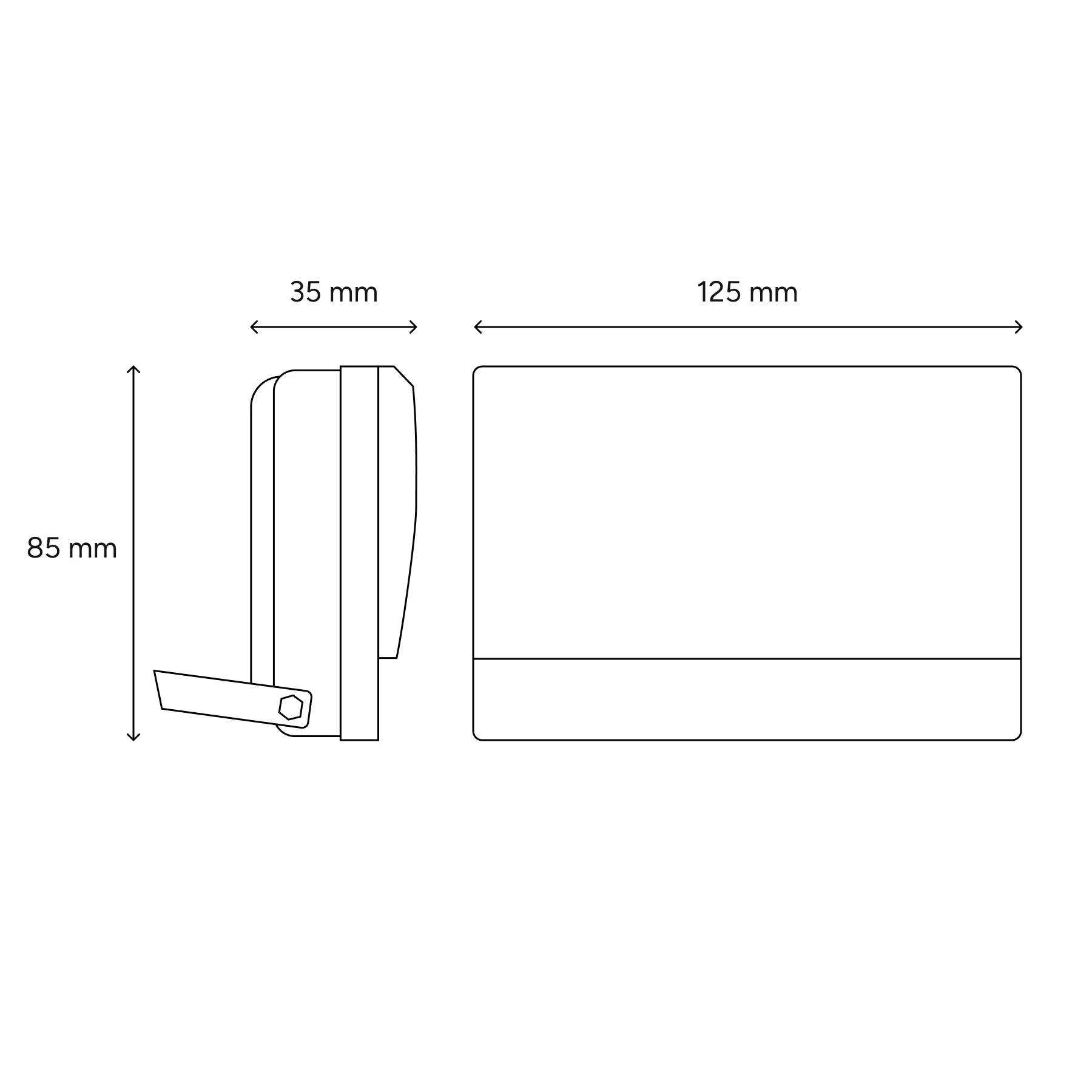 LED Strahler - 12,5 x 8,5 x 3,5 cm - 15 W - Lichtfarbe: Neutralweiß