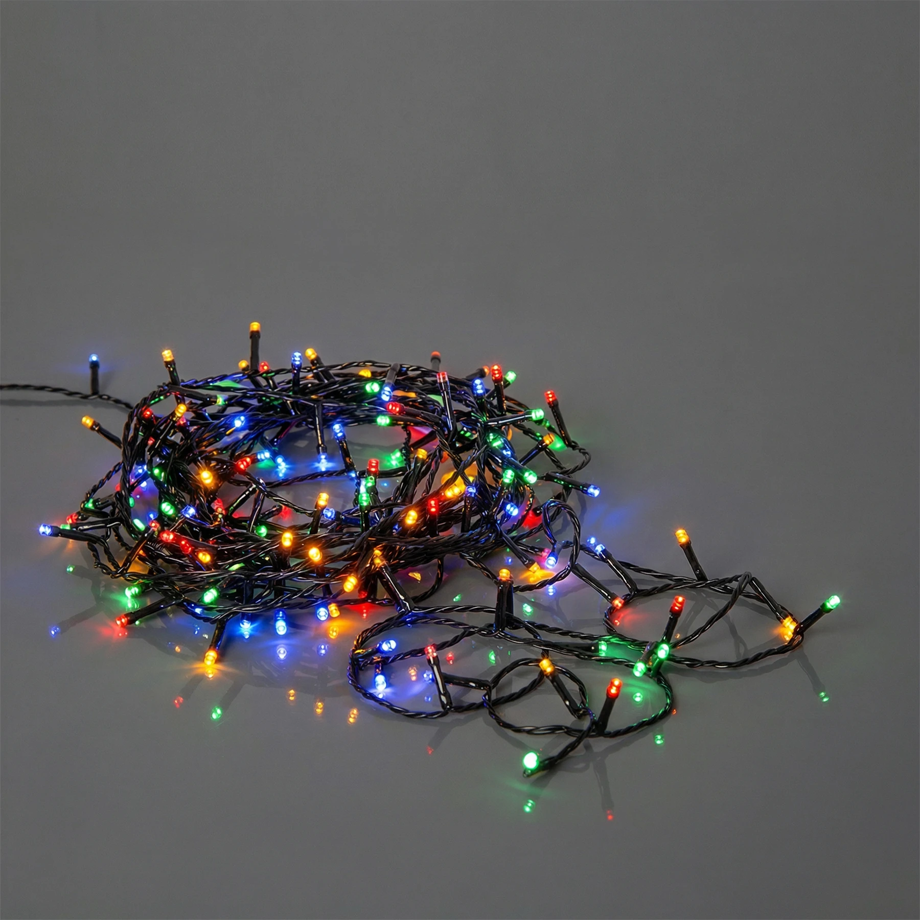 Flashy - Lichterkette für außen - 7 m - 100 LEDs - Timer - Netzbetrieb - 8 Funktionen - Mehrfarbig