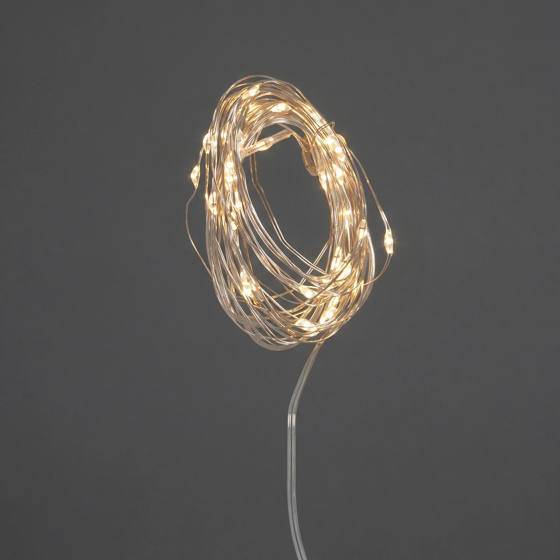 Dew Drop - Deko Lichterkette für innen - 4 m - 40 LEDs - Timer - Batteriebetrieb - Warmweiß