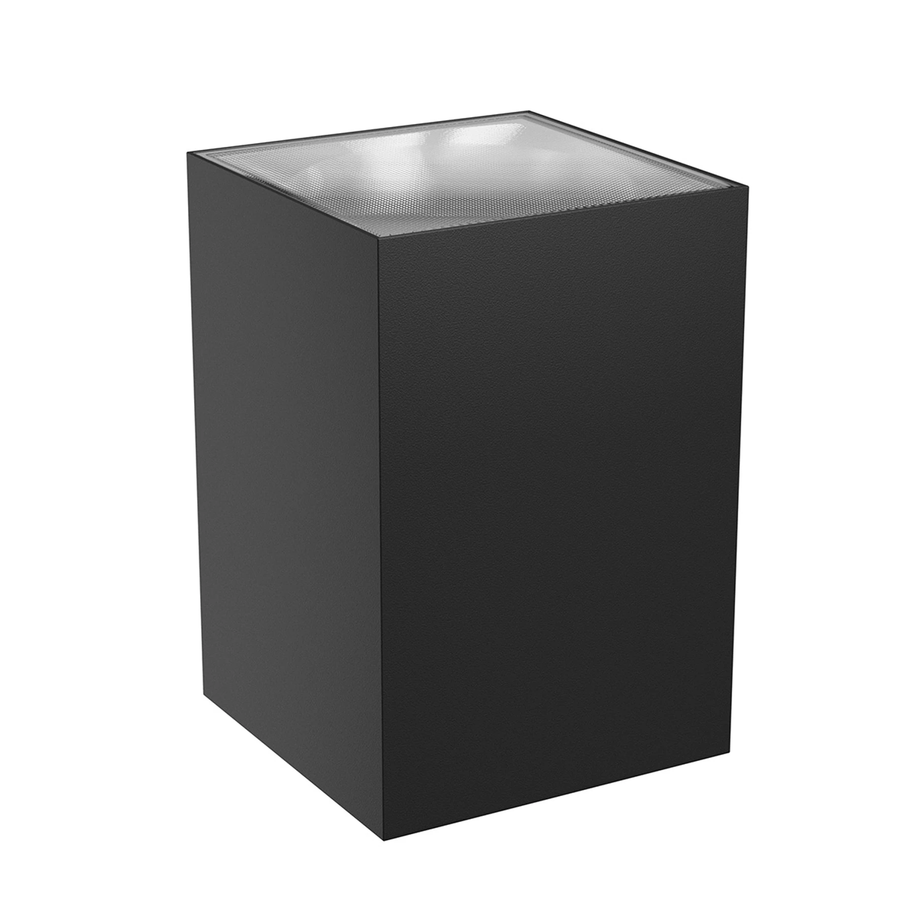 230V LED Wandleuchte in schwarz - eckig - 9W - CCT - 1-flammig - 11,7cm - IP54