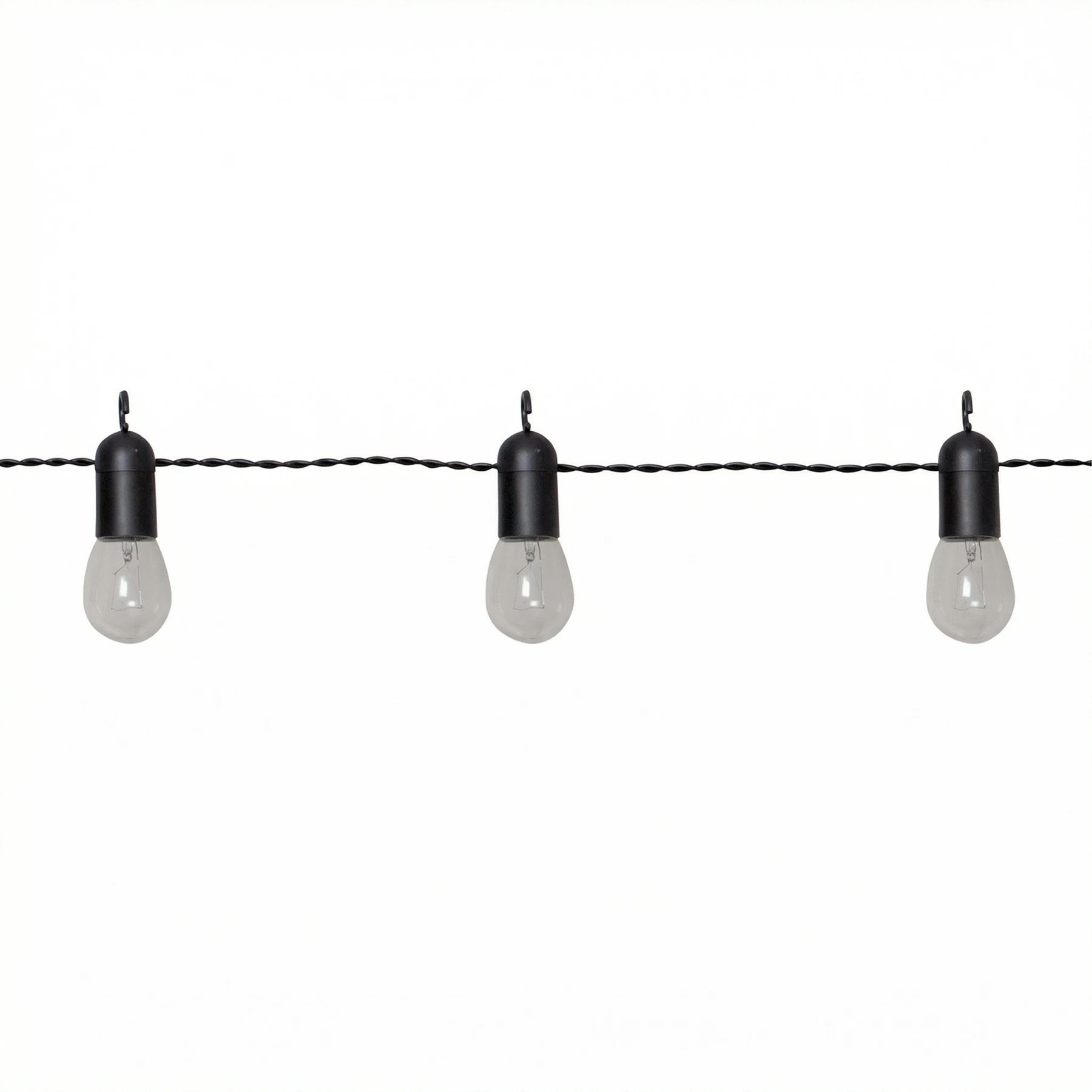 Small Hooky - Lichterkette für außen - 4,5 m - 16 LEDs - Netzbetrieb - Warmweiß