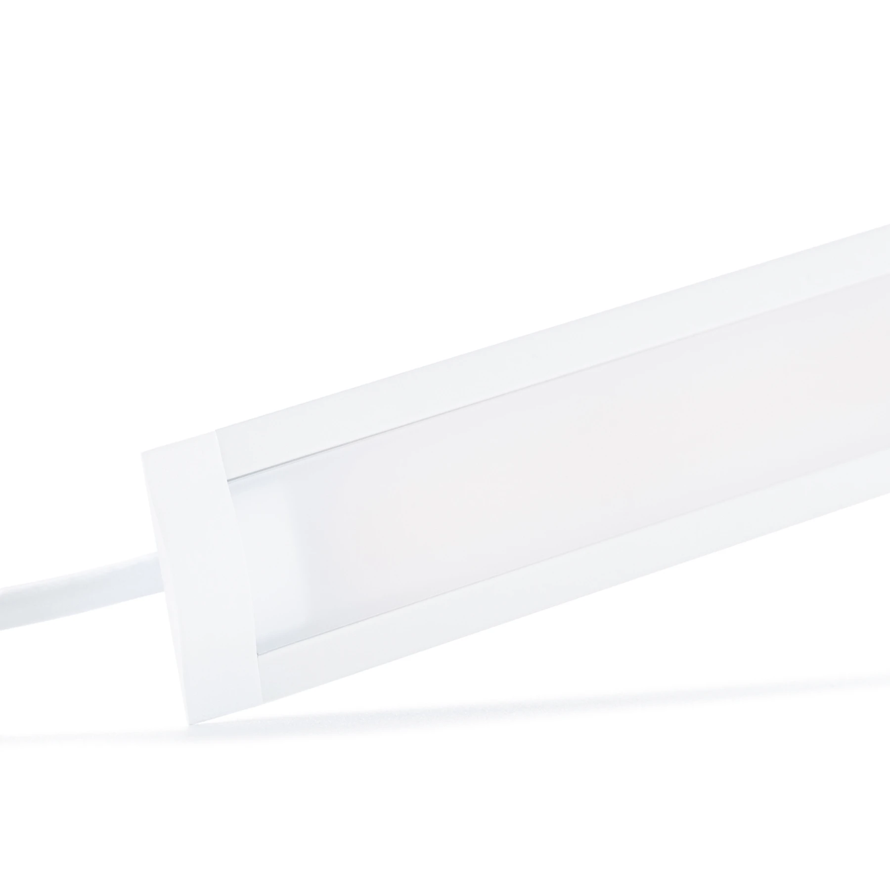 24V White Line Aluminium Einbau LED Leiste - COB - warmweiß - diffuse Abdeckung