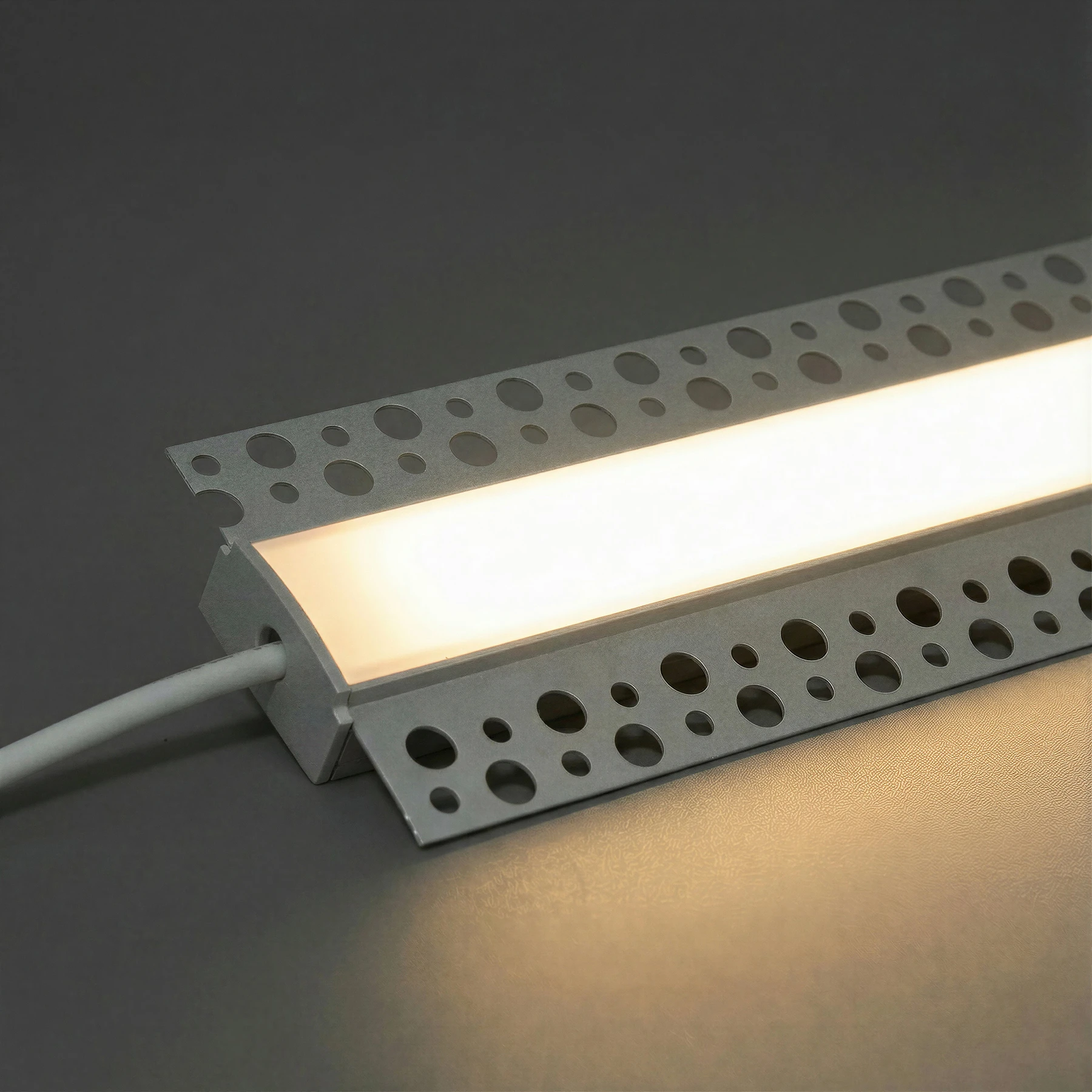 24V Aluminium Trockenbau High Power LED Leiste - warmweiß - diffuse Abdeckung