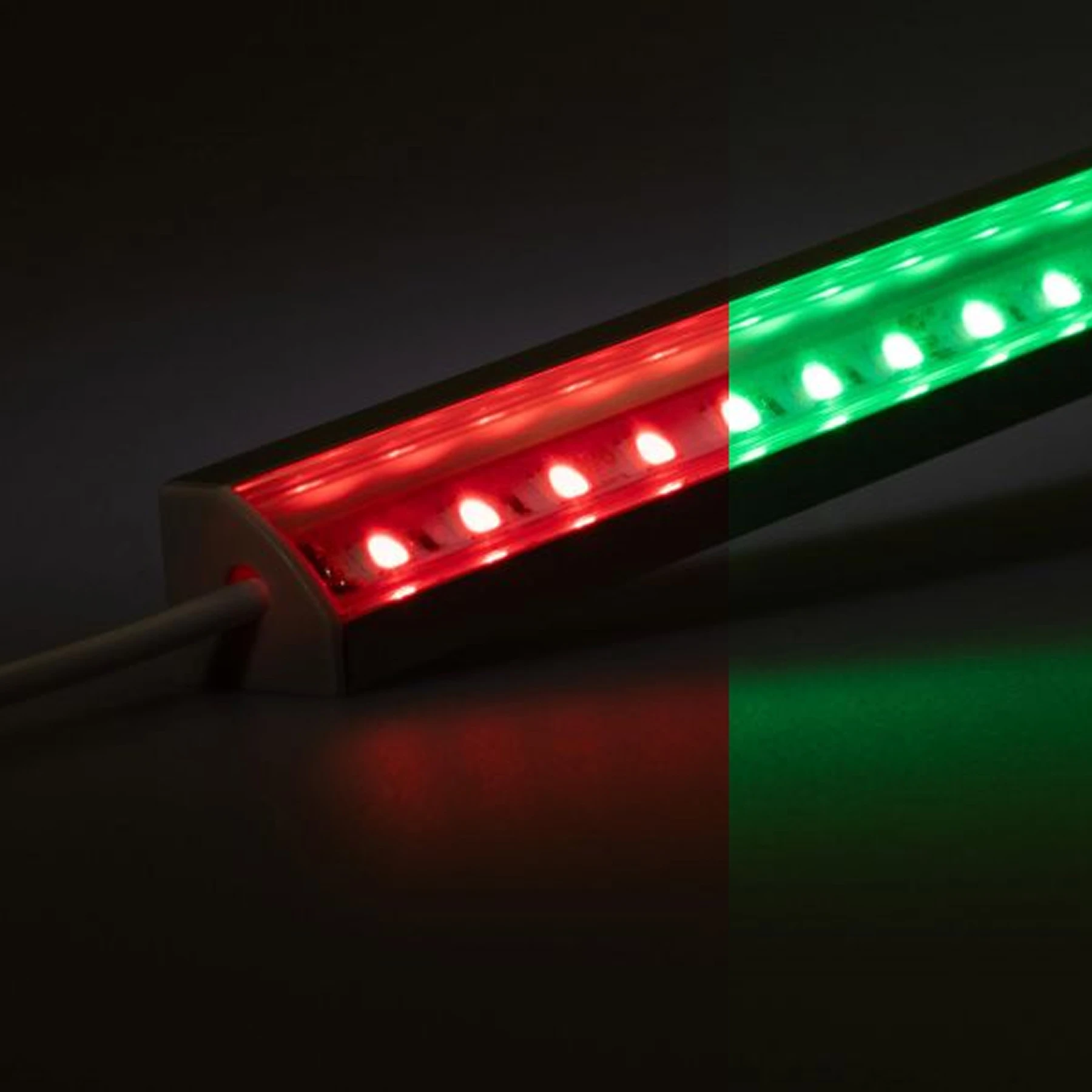 12V  Aluminium LED Eckleiste – RGB – transparente Abdeckung