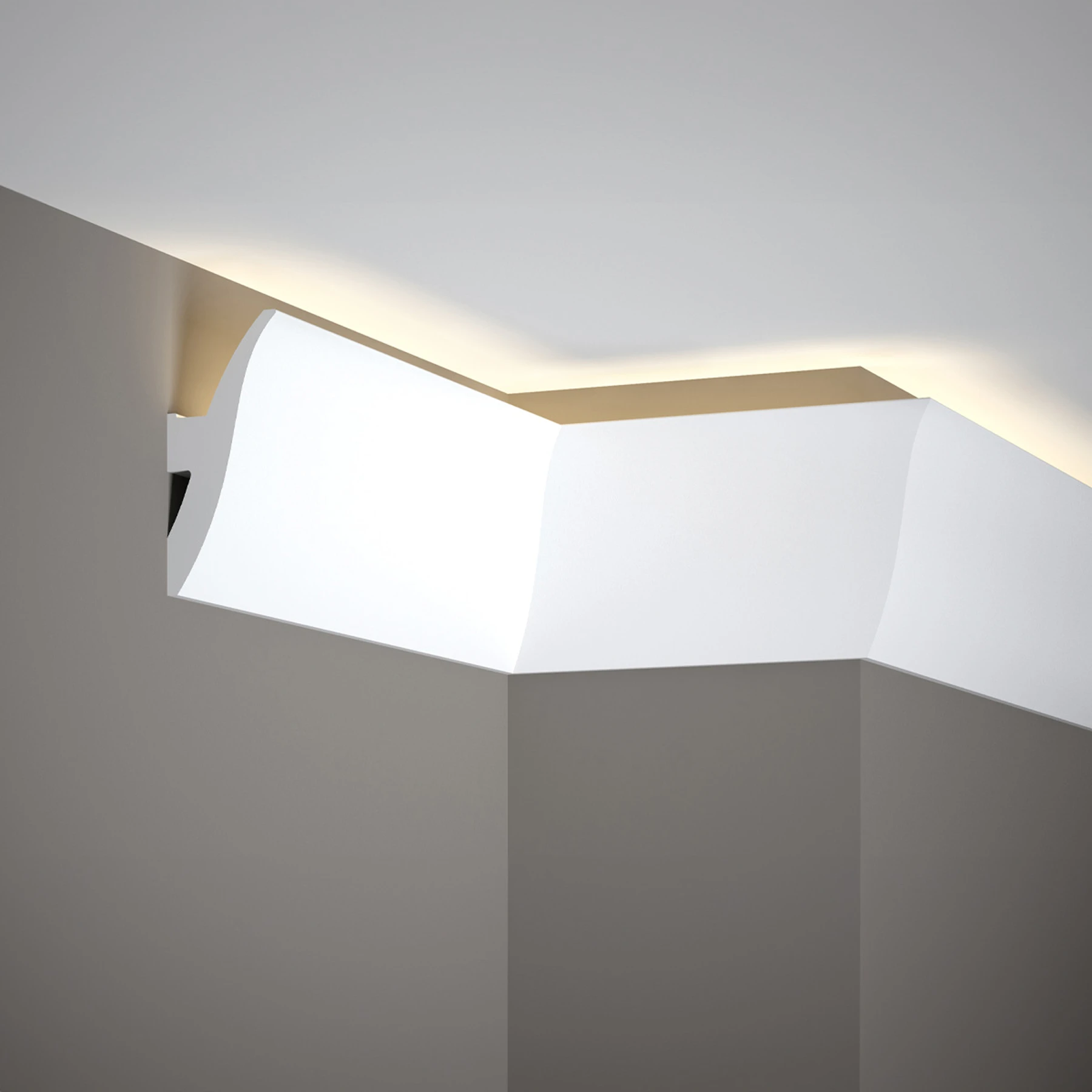 Mardom Decor, LED Stuckleiste, Deckenleiste, indirekt,  4,7 x 12 x 200cm