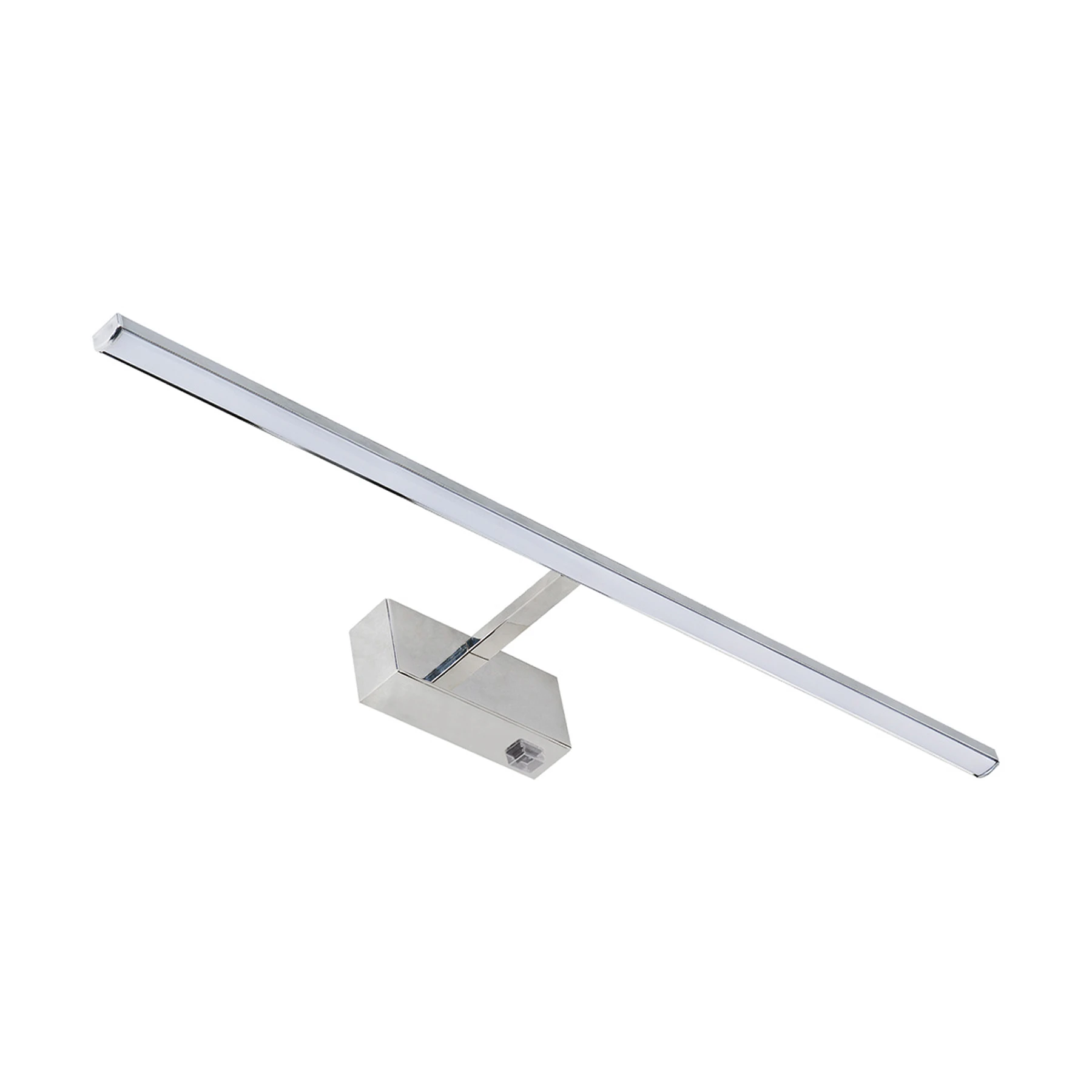 230V LED - Spiegelleuchte in  Chrom - Lichtfarbe: Neutralweiß - 12W - 55,5cm