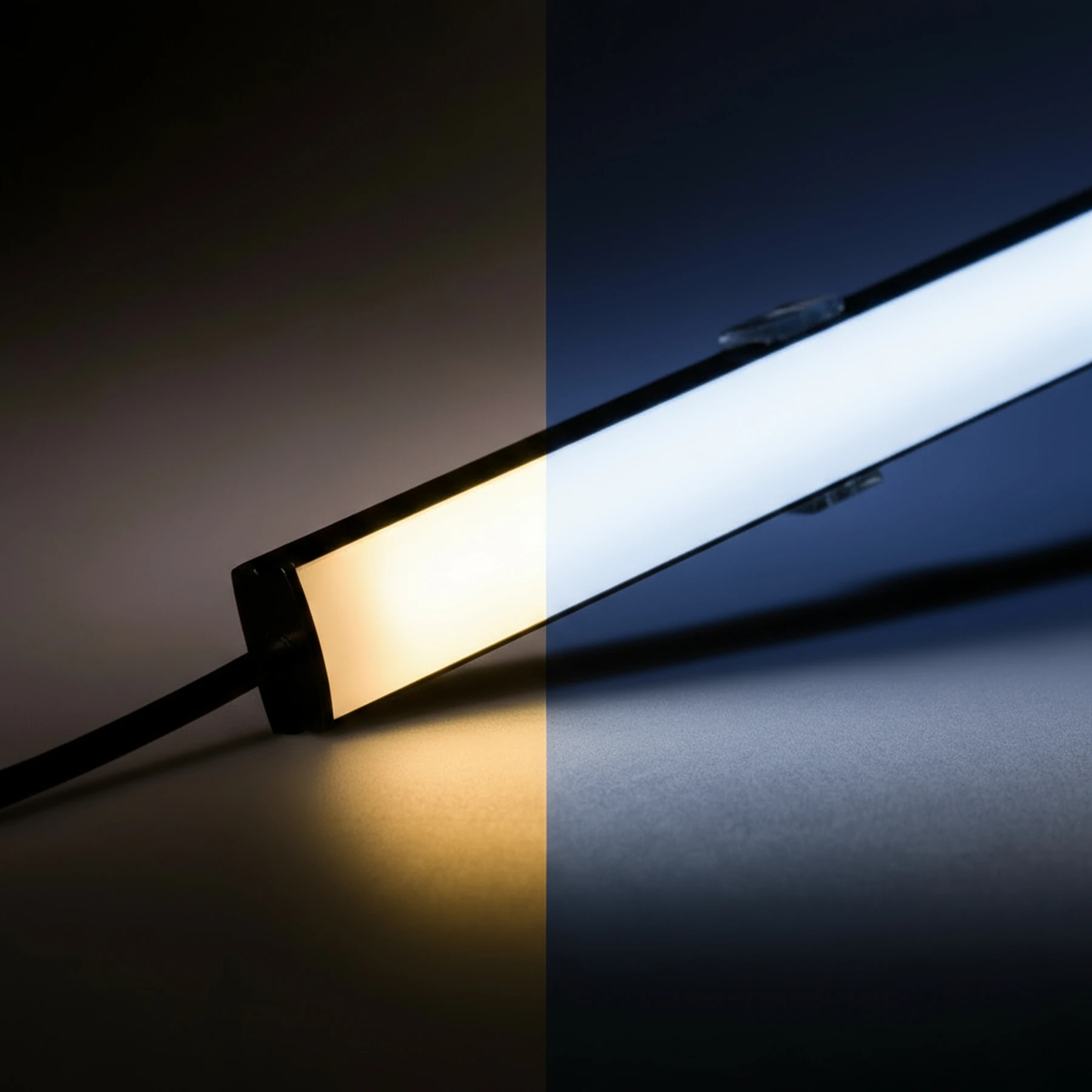 24V Black Line Slim LED Leiste - COB - Farbtemperatur einstellbar - diffuse Abdeckung