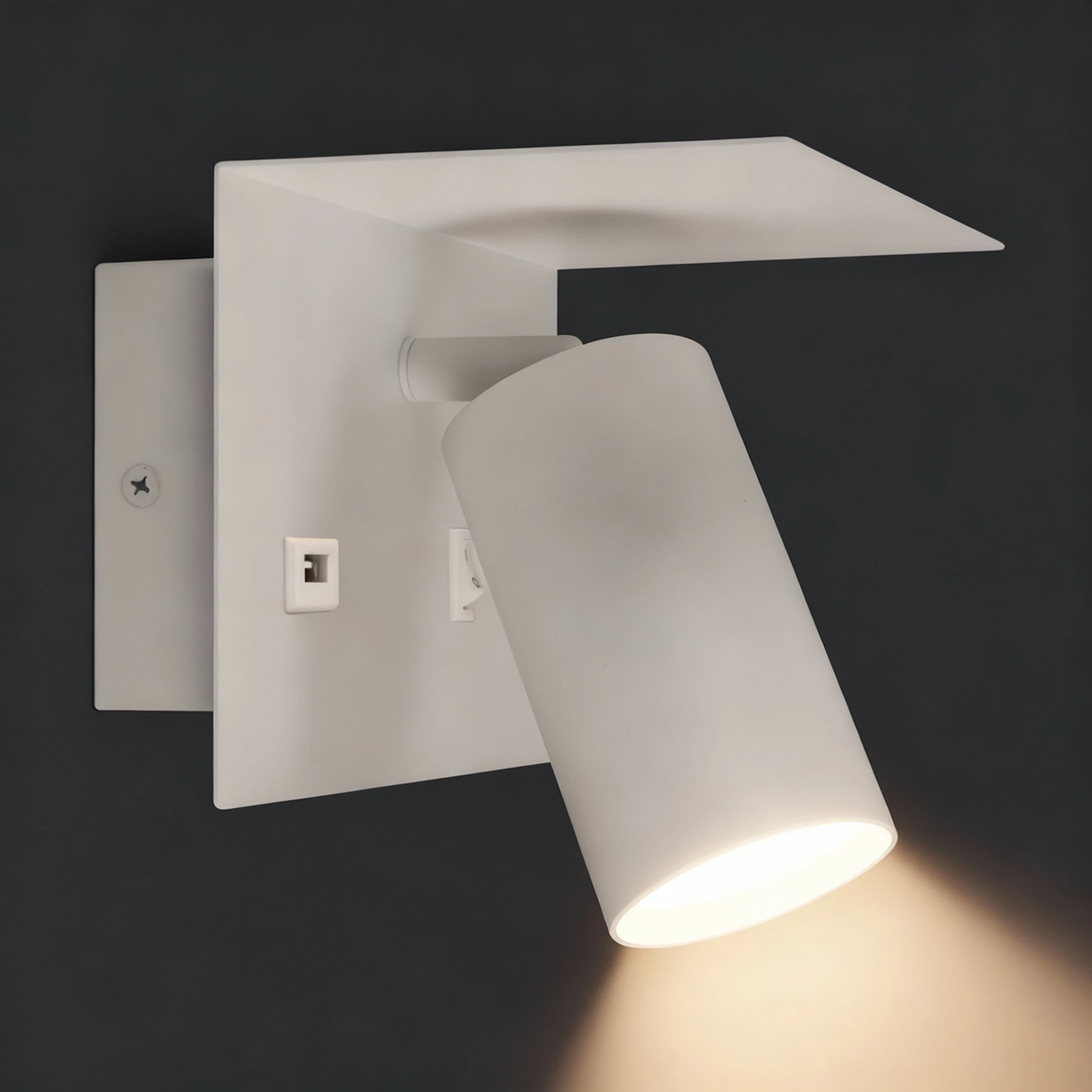 Wandleuchte indoor in weiß - Lichtfarbe: individuell wählbar
