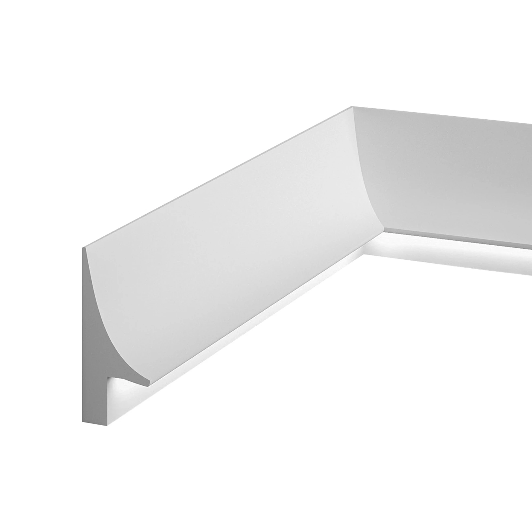 LED Stuckleiste - Sockelleiste - indirekt - 4 x 9,3 x 200cm