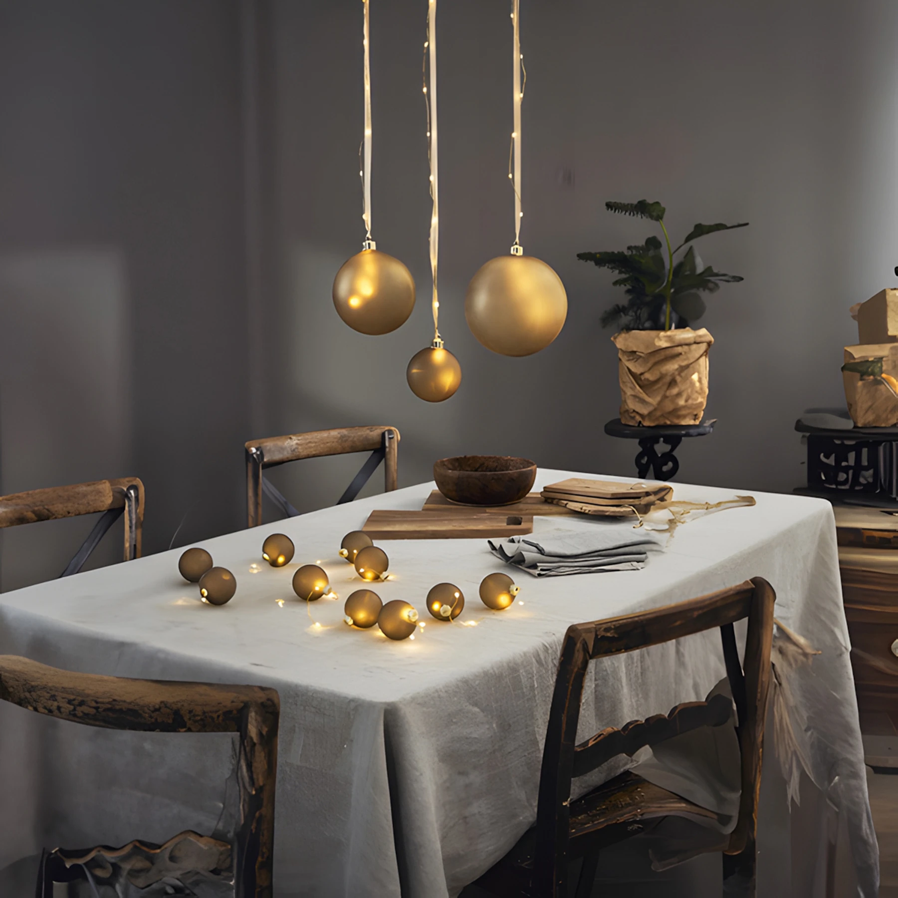 Bliss - Deko Lichterkette für innen - 1,6 m - 22 LEDs - Timer - Batteriebetrieb - Warmweiß