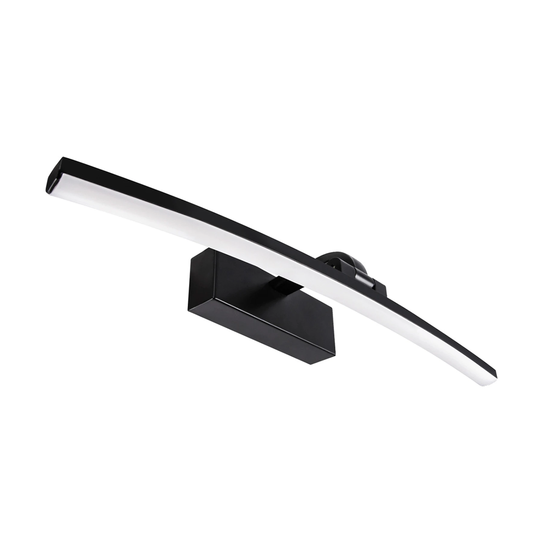 Ideus, 230V LED - Spiegelleuchte - Mamba - Neutralweiß - 8W - 40cm, schwarz