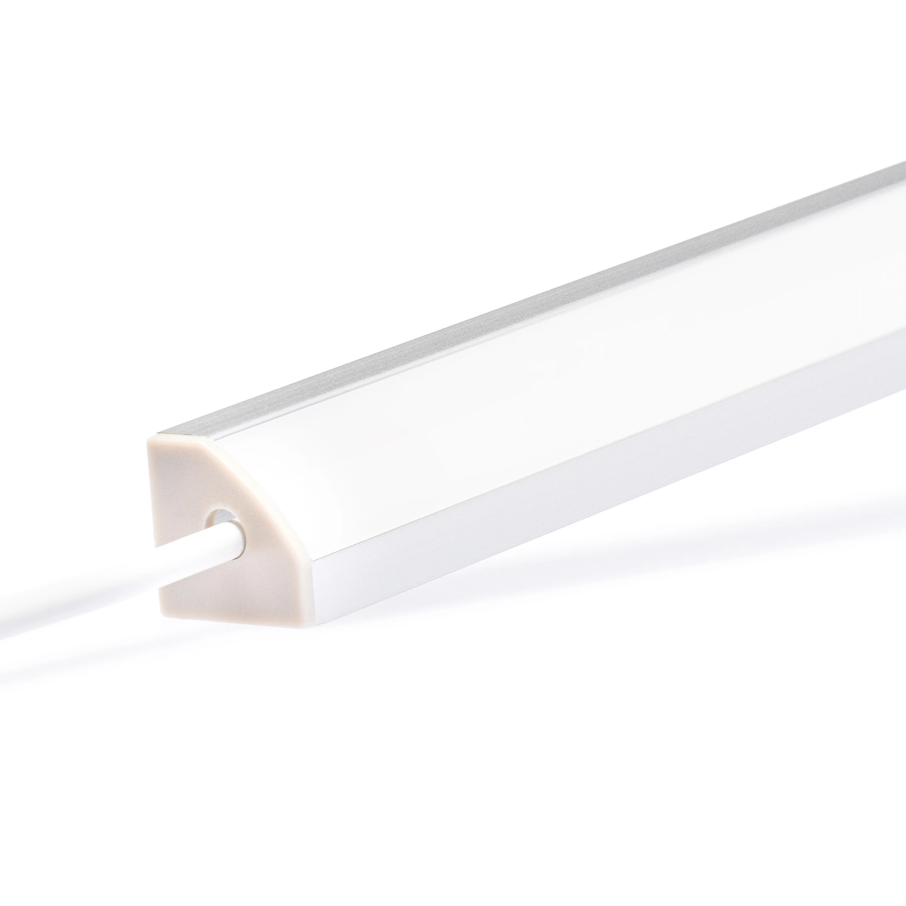 24V LED Eckleisten Set mit FB, Netzteil und Bewegungsmelder, 98cm Länge, Lichtfarbe warmweiß
