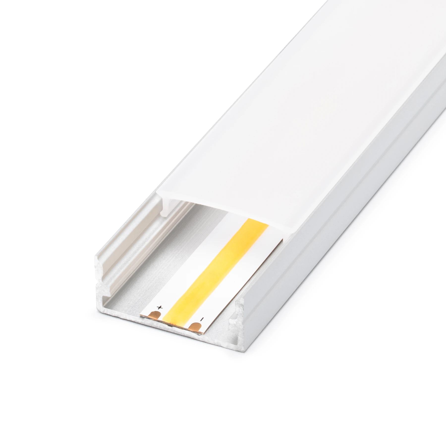Aluminium LED Aufputz Profil, ideal, 2,35 x 1,0cm