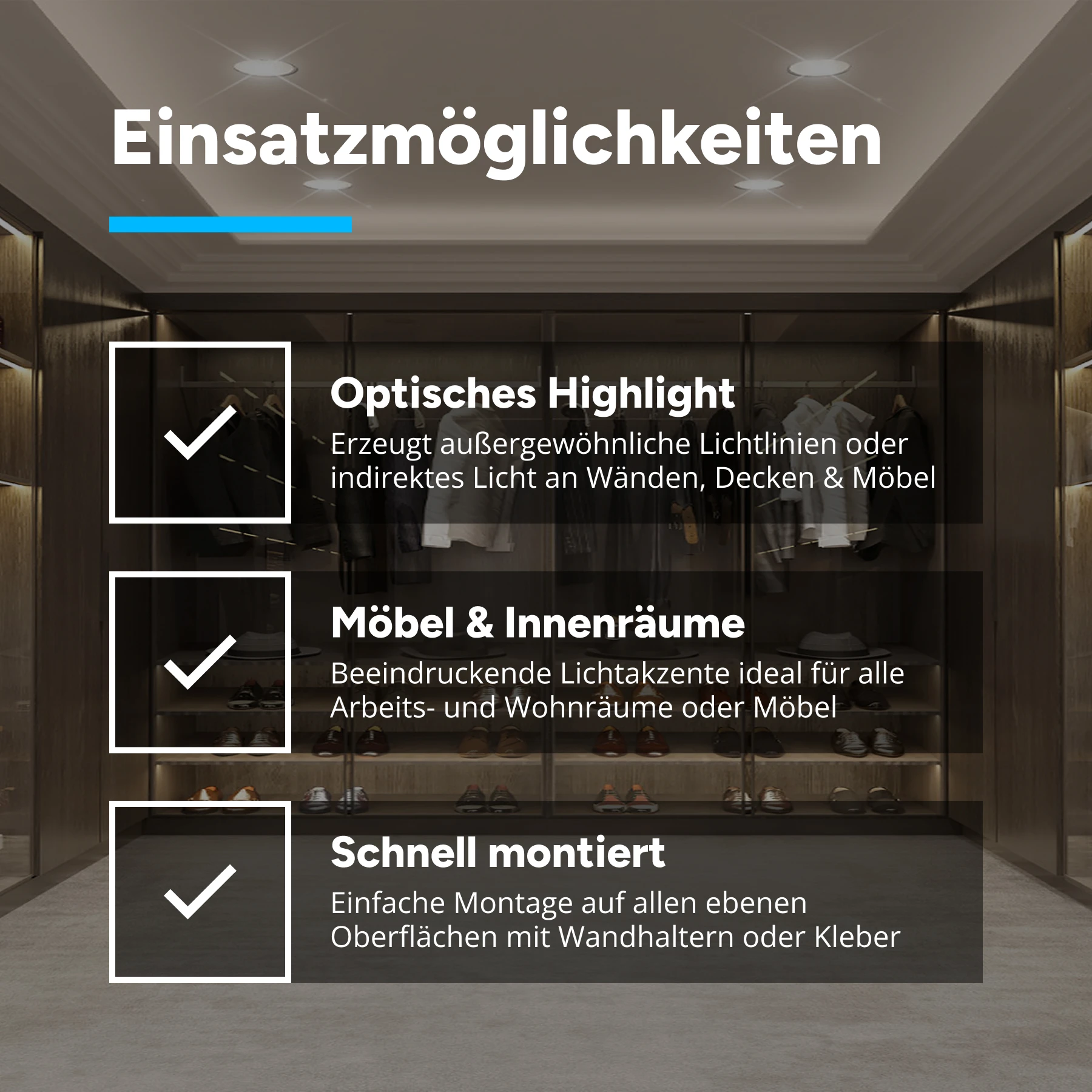 24V High Power Aluminium LED Leiste - weiß - diffuse Abdeckung - bis 3m Länge - 120cm - 281 High Power LEDs - 22,5 Watt - 3732 Lumen - kein Anschlußkabel zum Netzteil - mit Ausgangskabel ( zum Anschluss einer weiteren LED- Leiste )