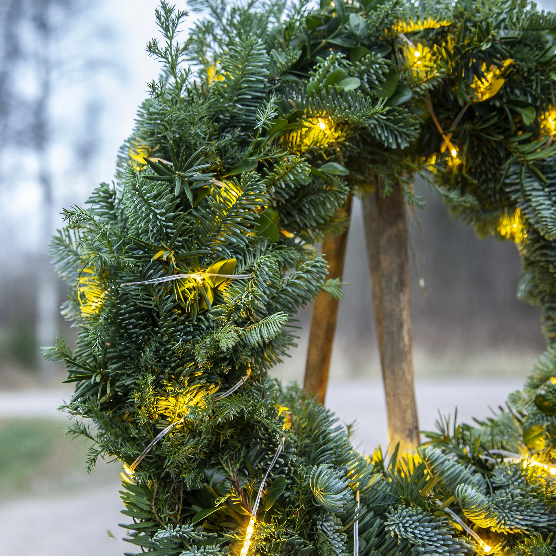 Micro - Lichterkette für außen - 7,2 m - 96 LEDs - Timer - Batteriebetrieb - 8 Funktionen - Warmweiß