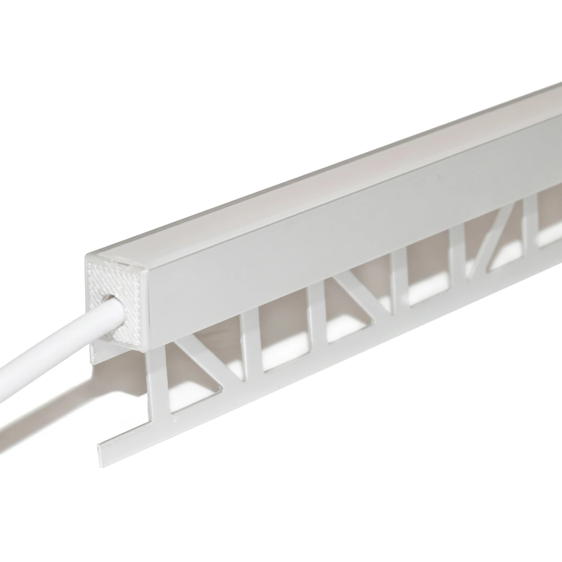 24V wasserfeste Fliesen LED Leiste - nach oben abstrahlend - COB - Warmweiß - diffus - IP65 - 33cm - 144 LED Chips - 3 Watt - 260 Lumen