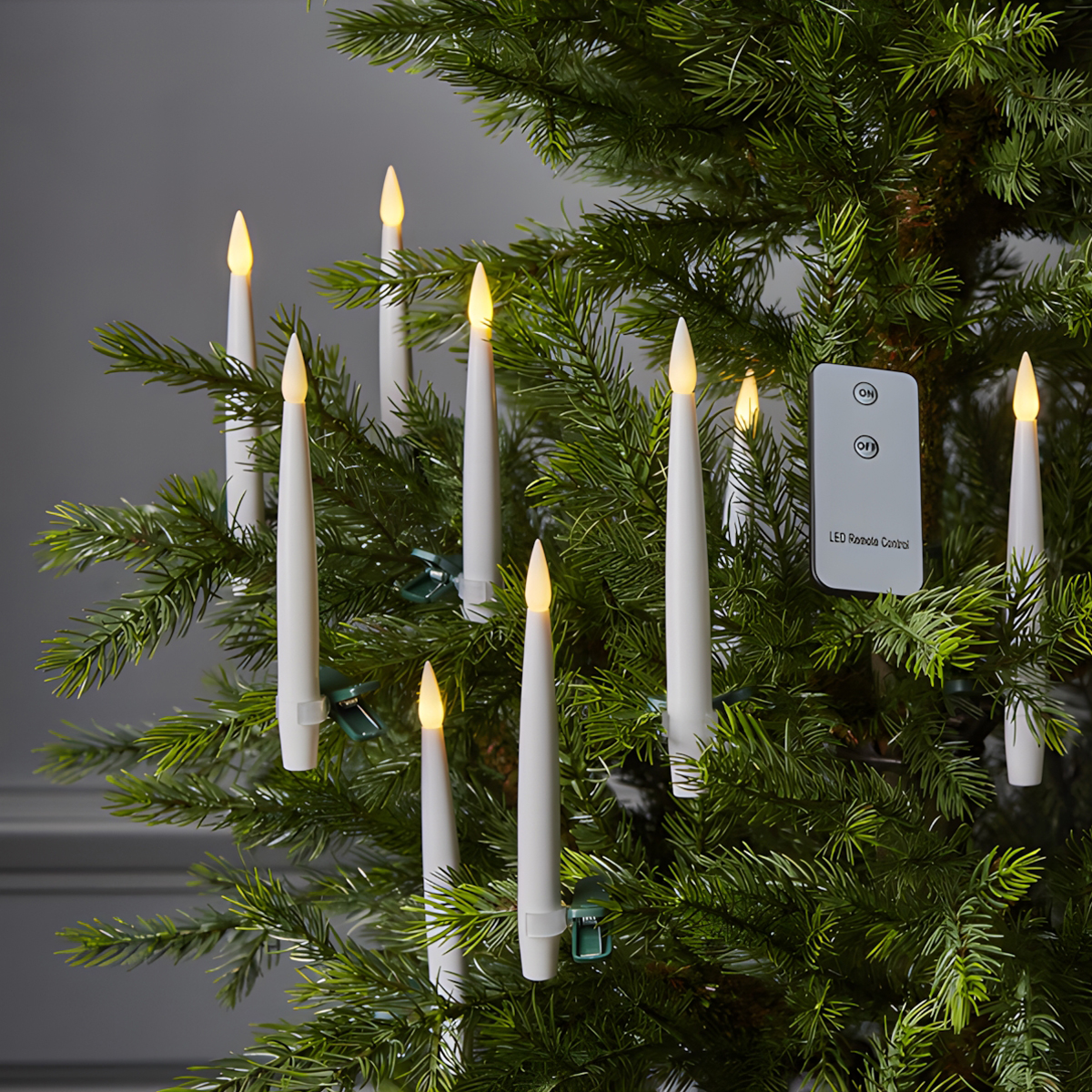 Paulina - Baumlichterkerzen für innen - kabellos - 10 LEDs - Batteriebetrieb - Warmweiß