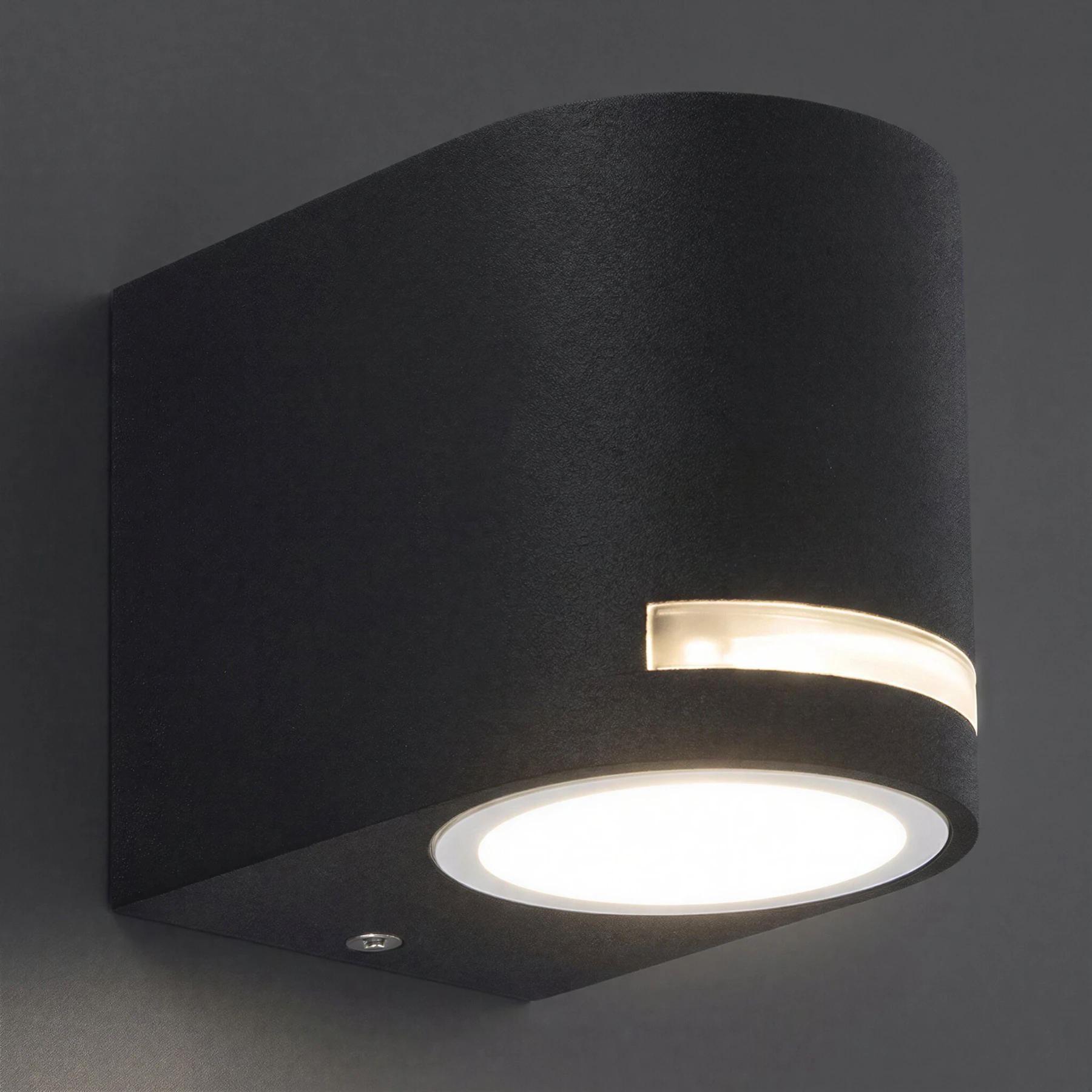 FOREST - Wandleuchte outdoor in schwarz - Lichtfarbe: individuell wählbar