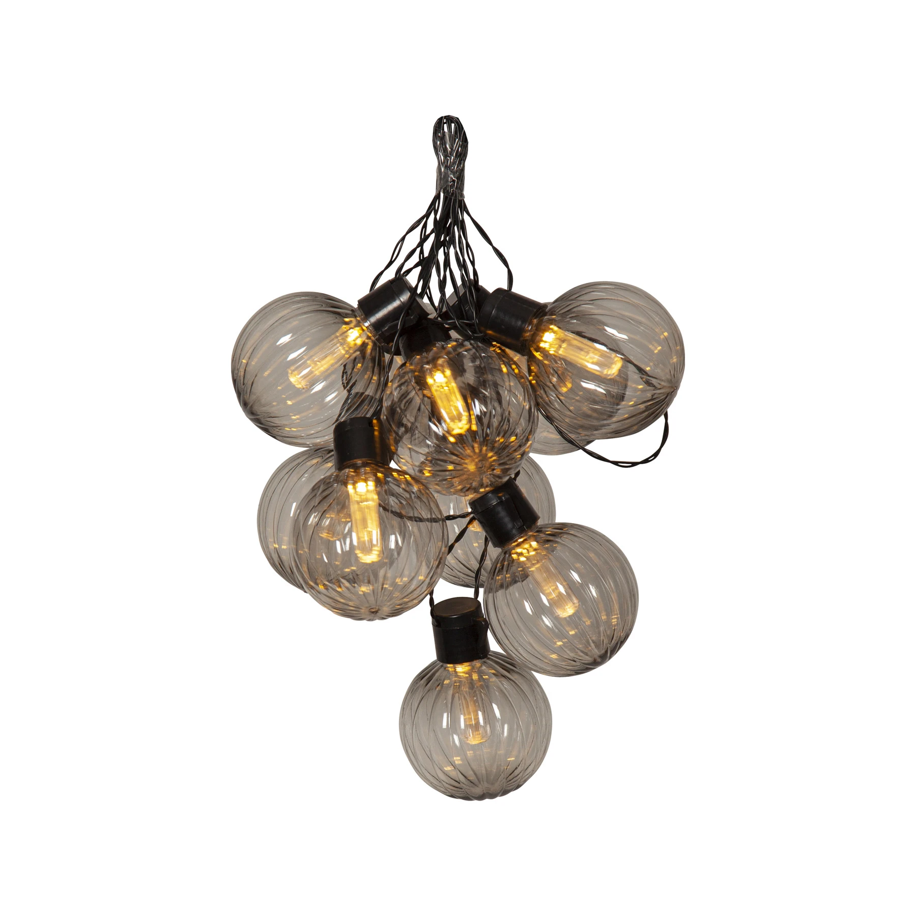 Lichterkette für außen - 3,6 m - 10 LEDs - Netzbetrieb - Warmweiß