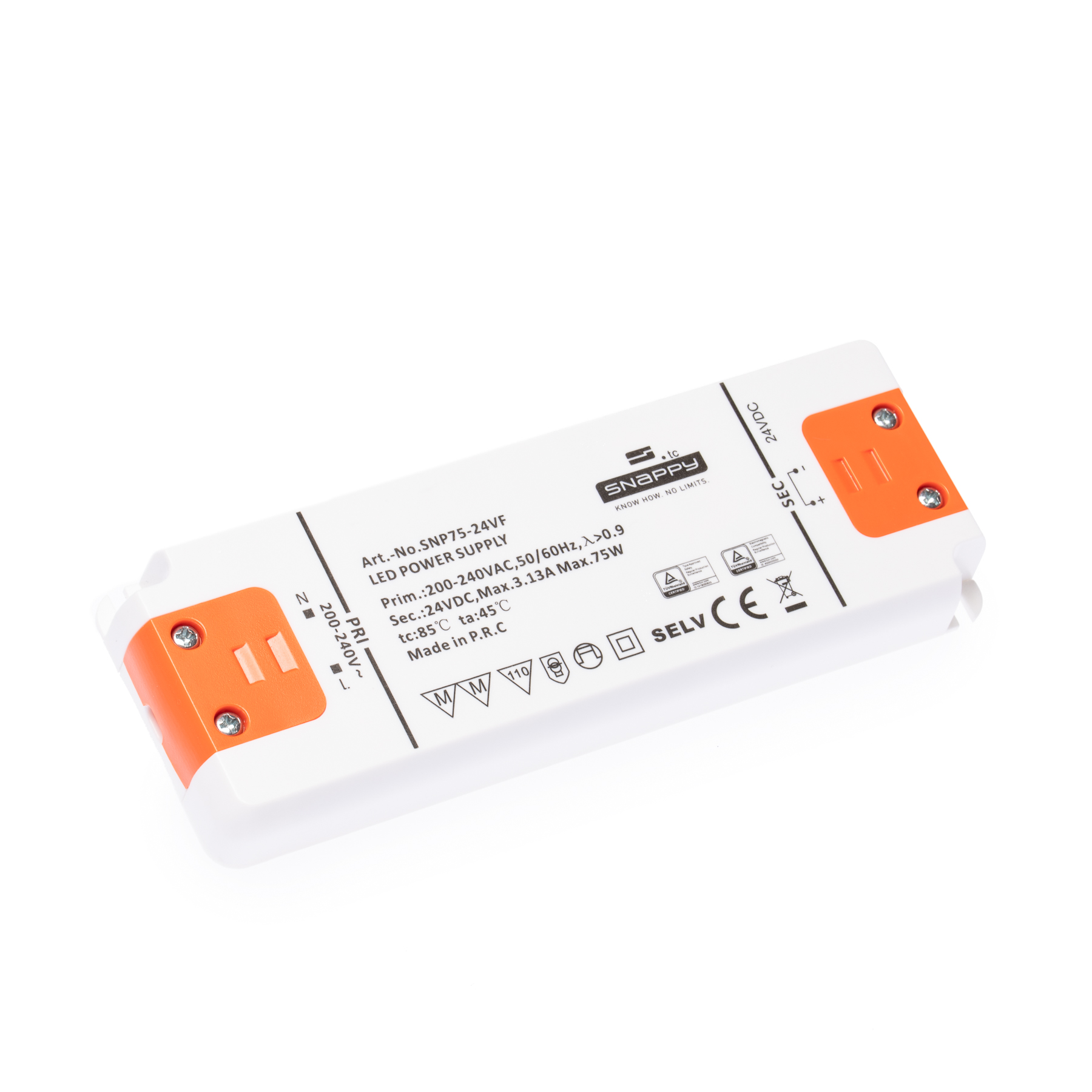 Möbelnetzteil MM 24V DC, 75 Watt mit EU-Stecker + DC Stecker