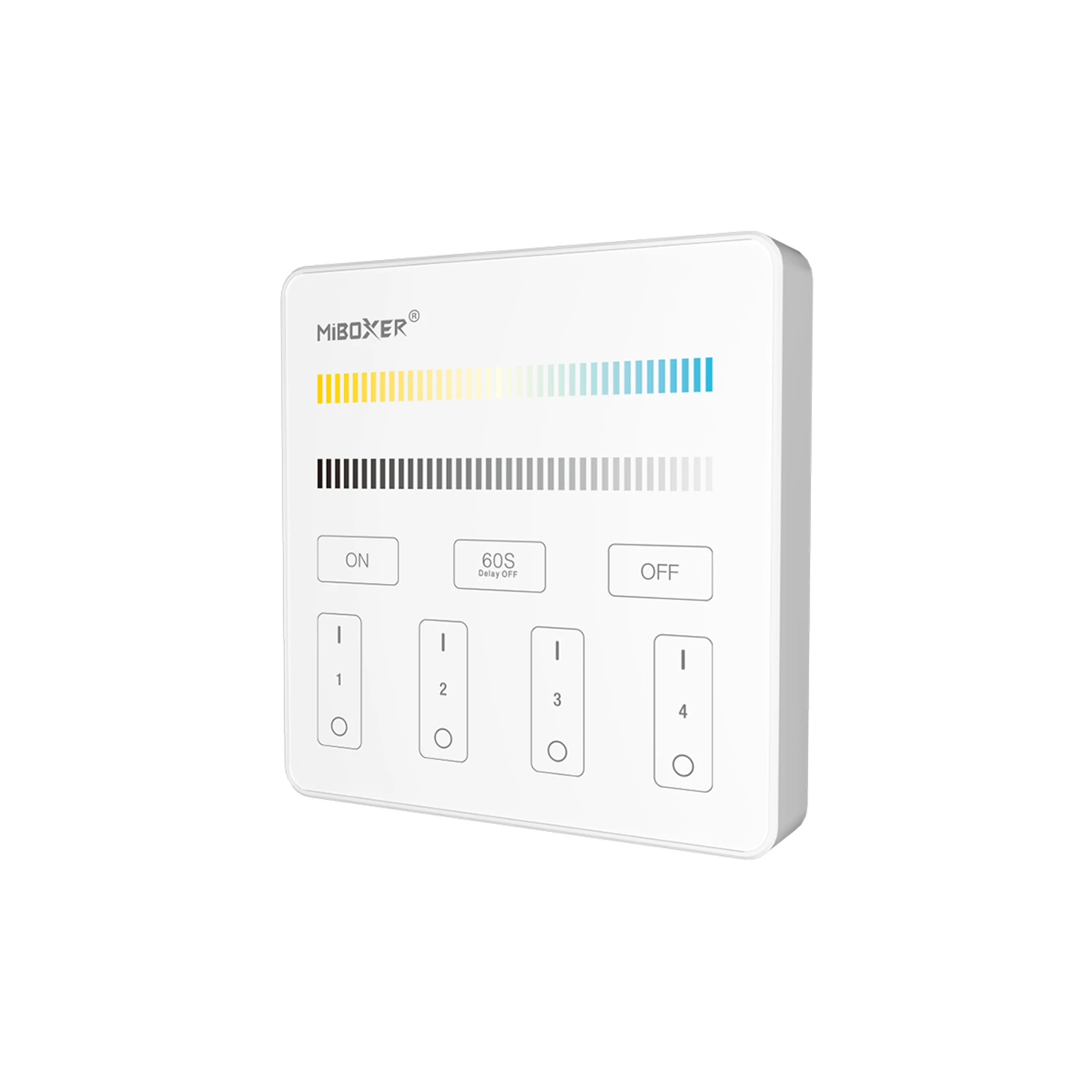 LED Funk Controller Set - 4 Zonen - 1 bis 2 Kanal - CCT - Fernbedienung (2,4 GHz) - IP67 wasserfest - 2 Zonen = 1 Fernbedienung und 2 Controller