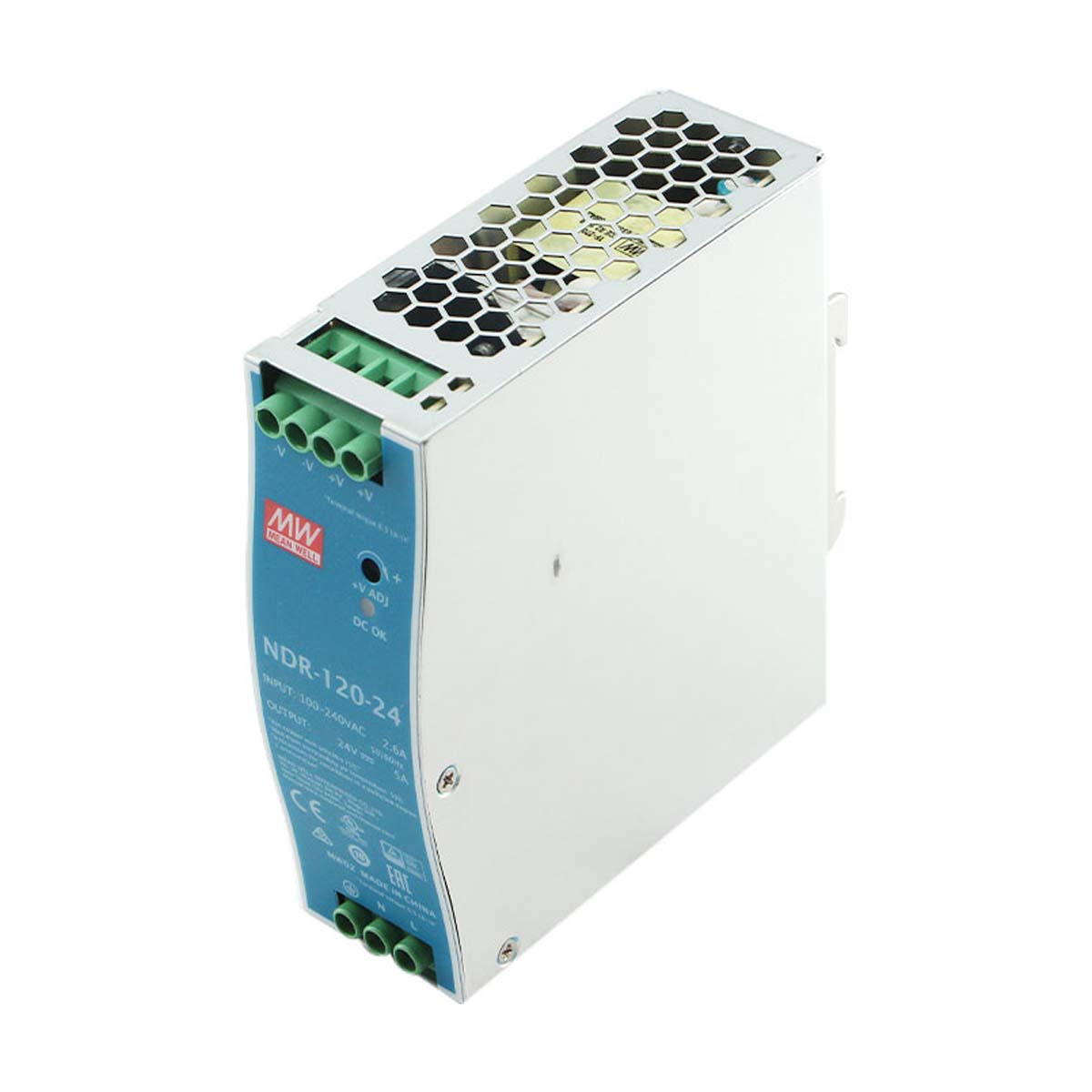 Mean Well, Hutschienen Netzteil 24V DC, 120 Watt