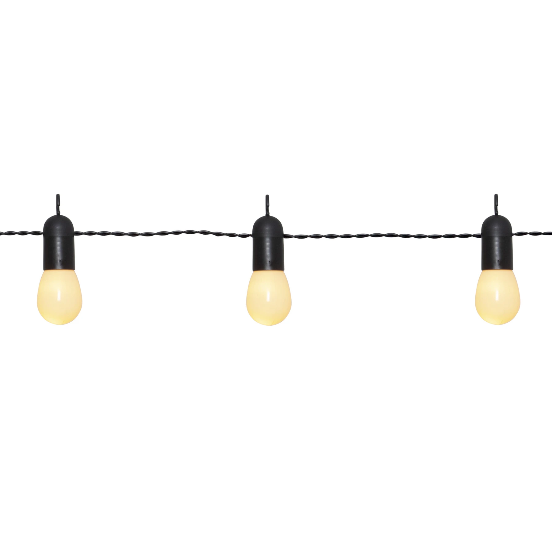 Small Hooky - Lichterkette für außen - 4,5 m - 16 LEDs - Netzbetrieb - Warmweiß