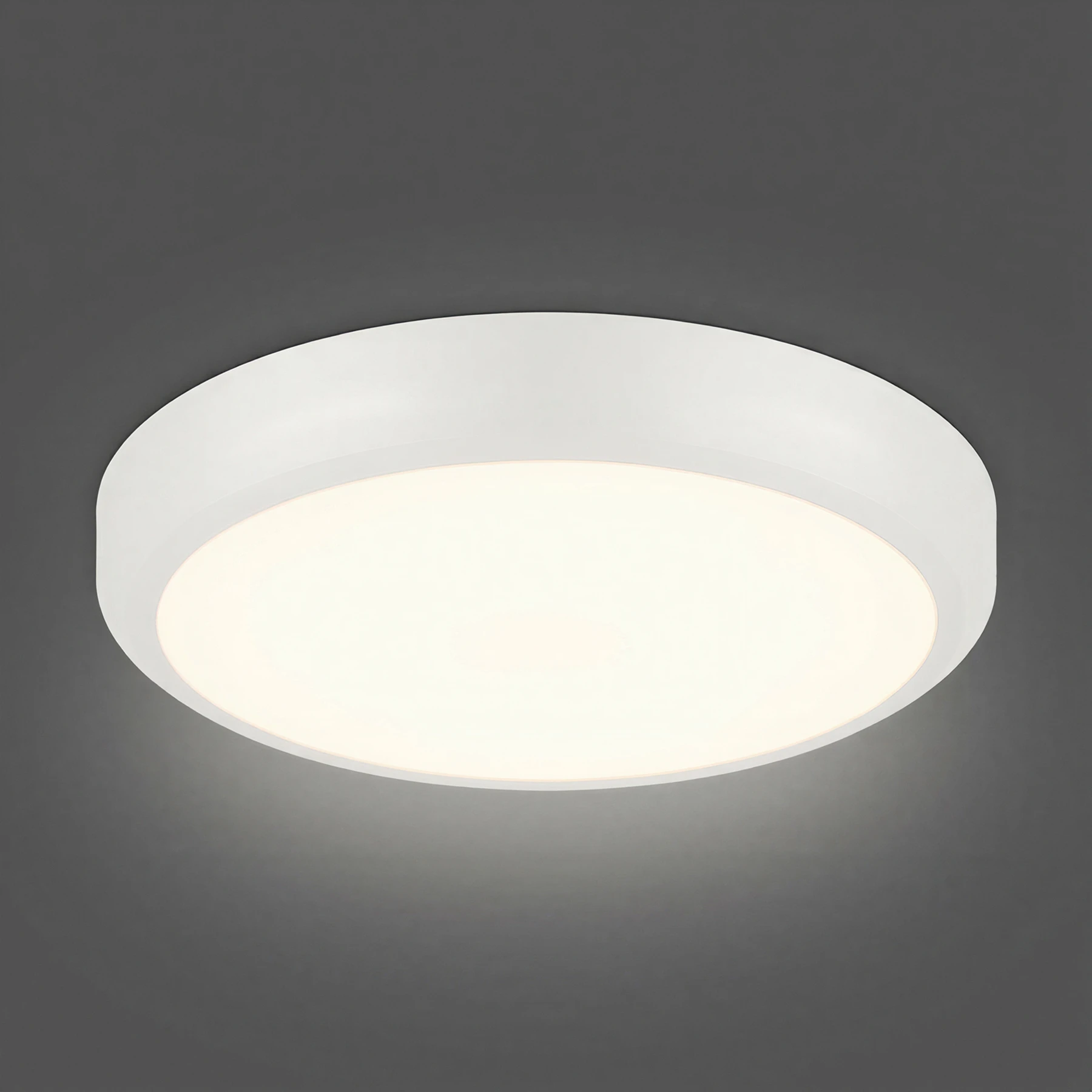 Decken Aufbauleuchte in weiß - Ø23cm - 18 W - Lichtfarbe: weiß einstellbar