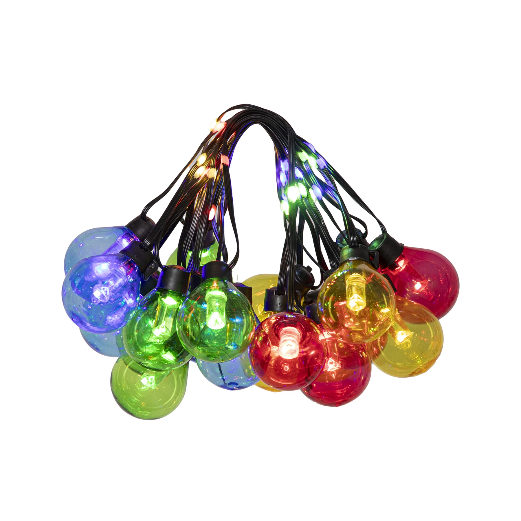 Bolla - Lichterkette für außen - 5,3 m - 60 LEDs - Netzbetrieb - Mehrfarbig