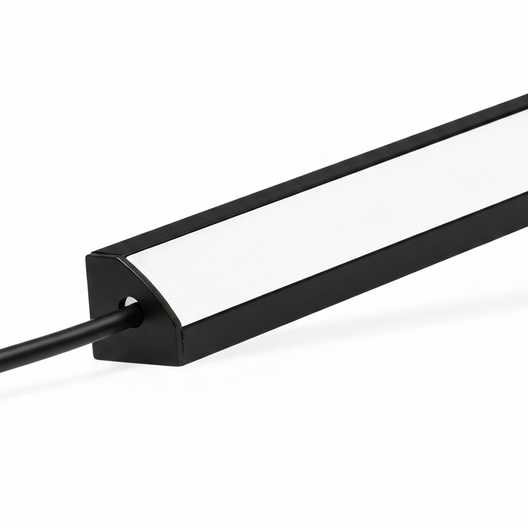 24V Black Line LED Eckleiste - COB - neutralweißes Licht - diffuse Abdeckung