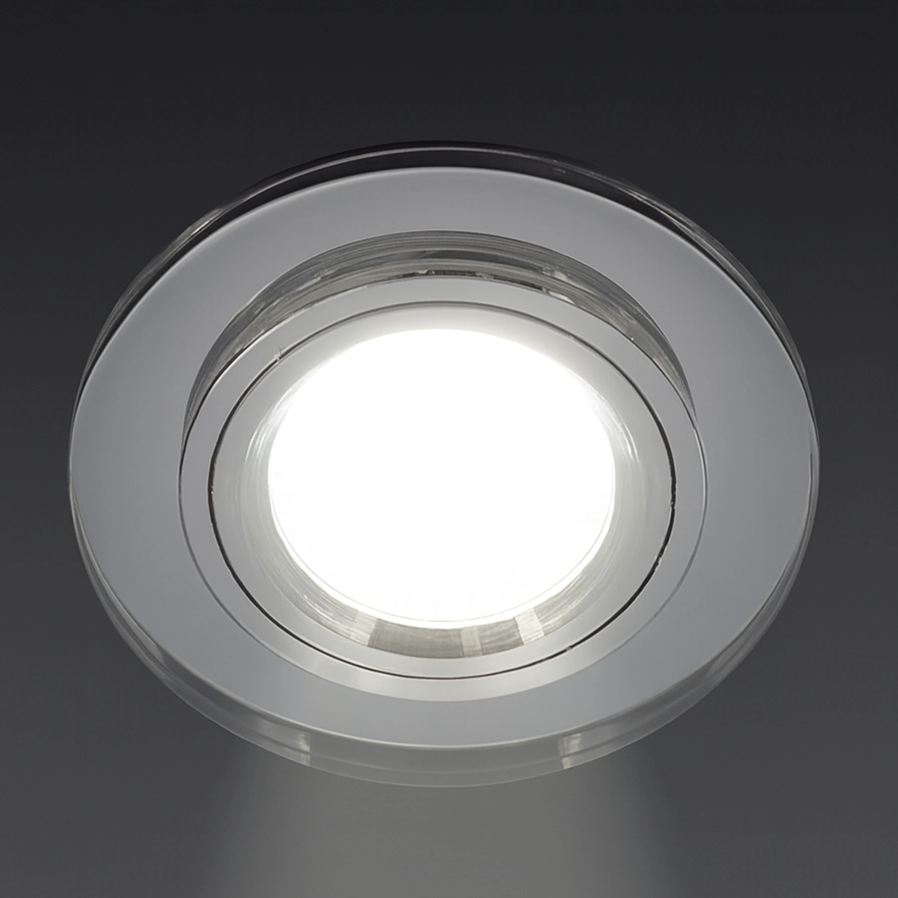 RIANA C - Einbau Deckenspot in transparent/chrom - Lichtfarbe: individuell wählbar