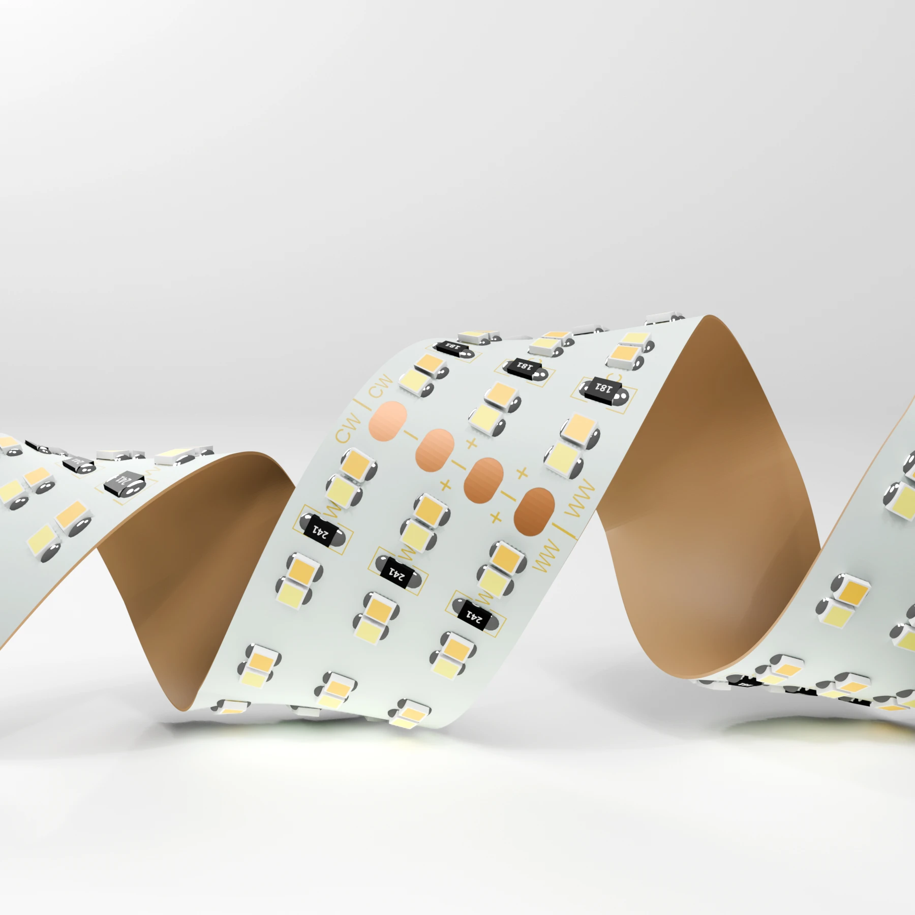 24V High Power LED Streifen - Farbtemperatur einstellbar - 420 LEDs je Meter - alle 10cm teilbar