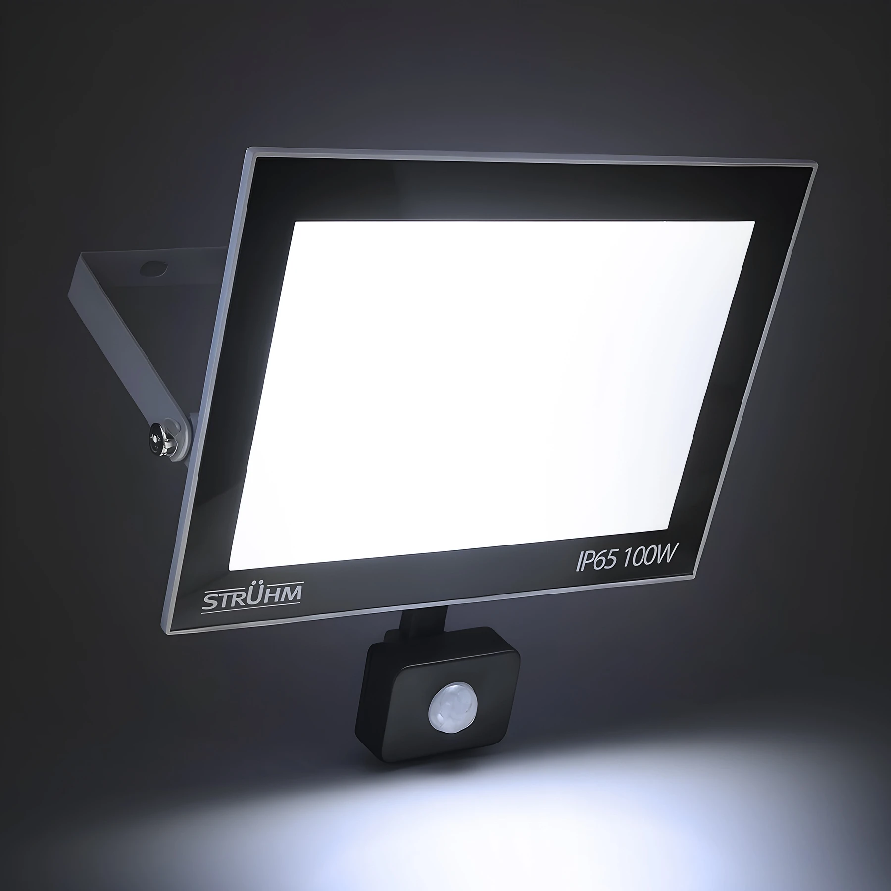 LED Strahler mit Bewegungsmelder - 26,9 x 25,5 x 6,4 cm - 100 W - Lichtfarbe: Kaltweiß