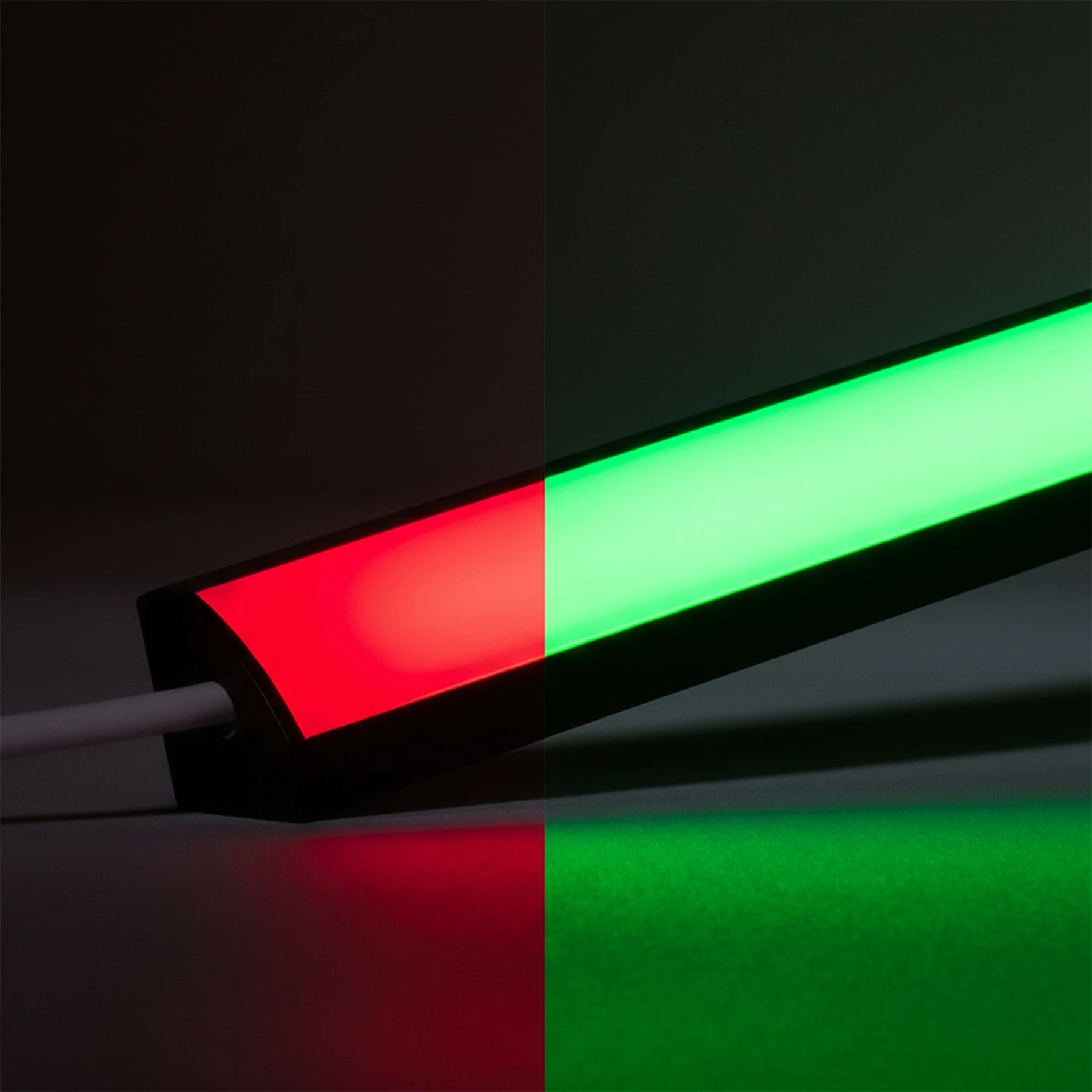24V Black Line LED Eckleiste - COB - RGB - diffuse Abdeckung