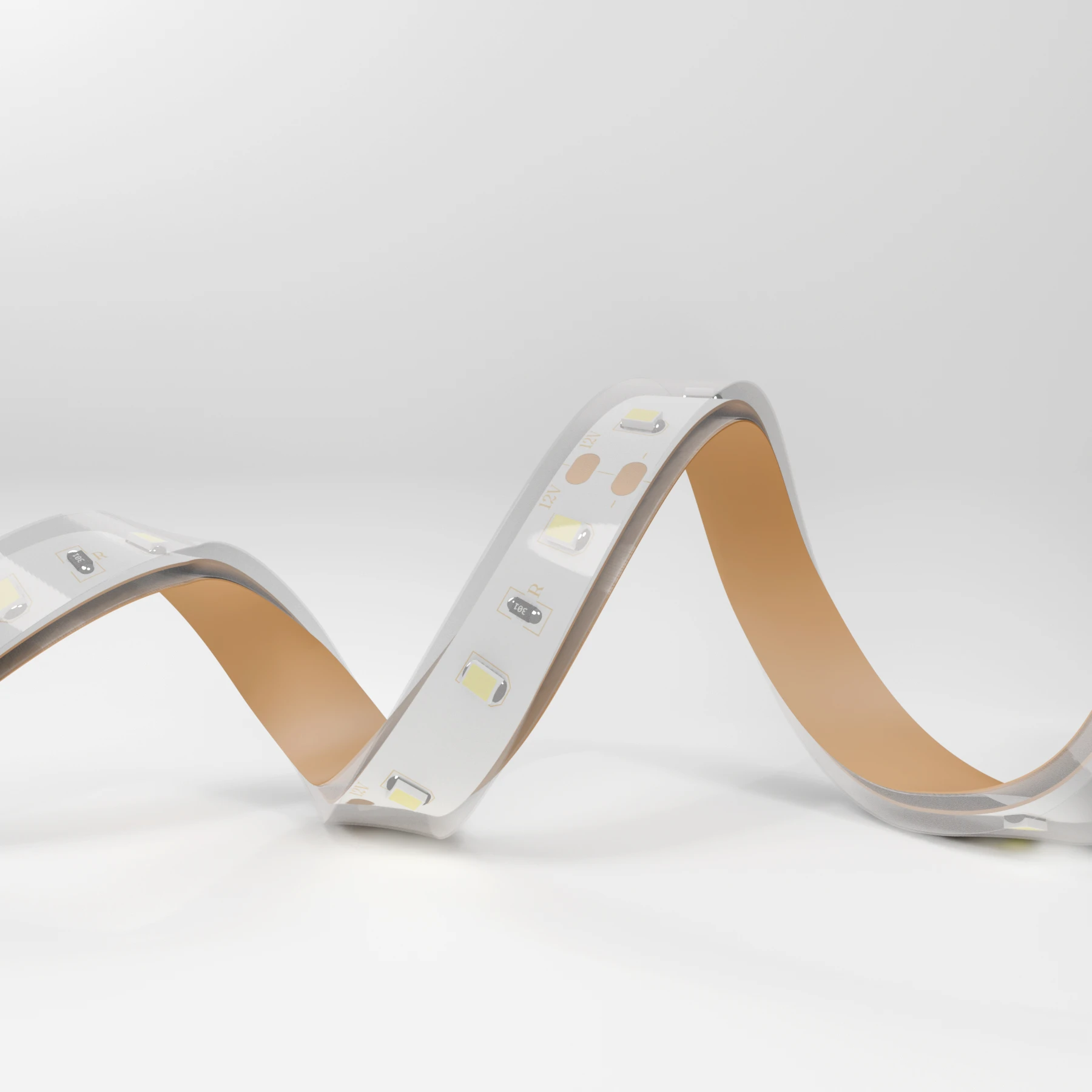 12V wasserfester LED Streifen - Weiß - IP67 - 60 LEDs je Meter - alle 5cm teilbar