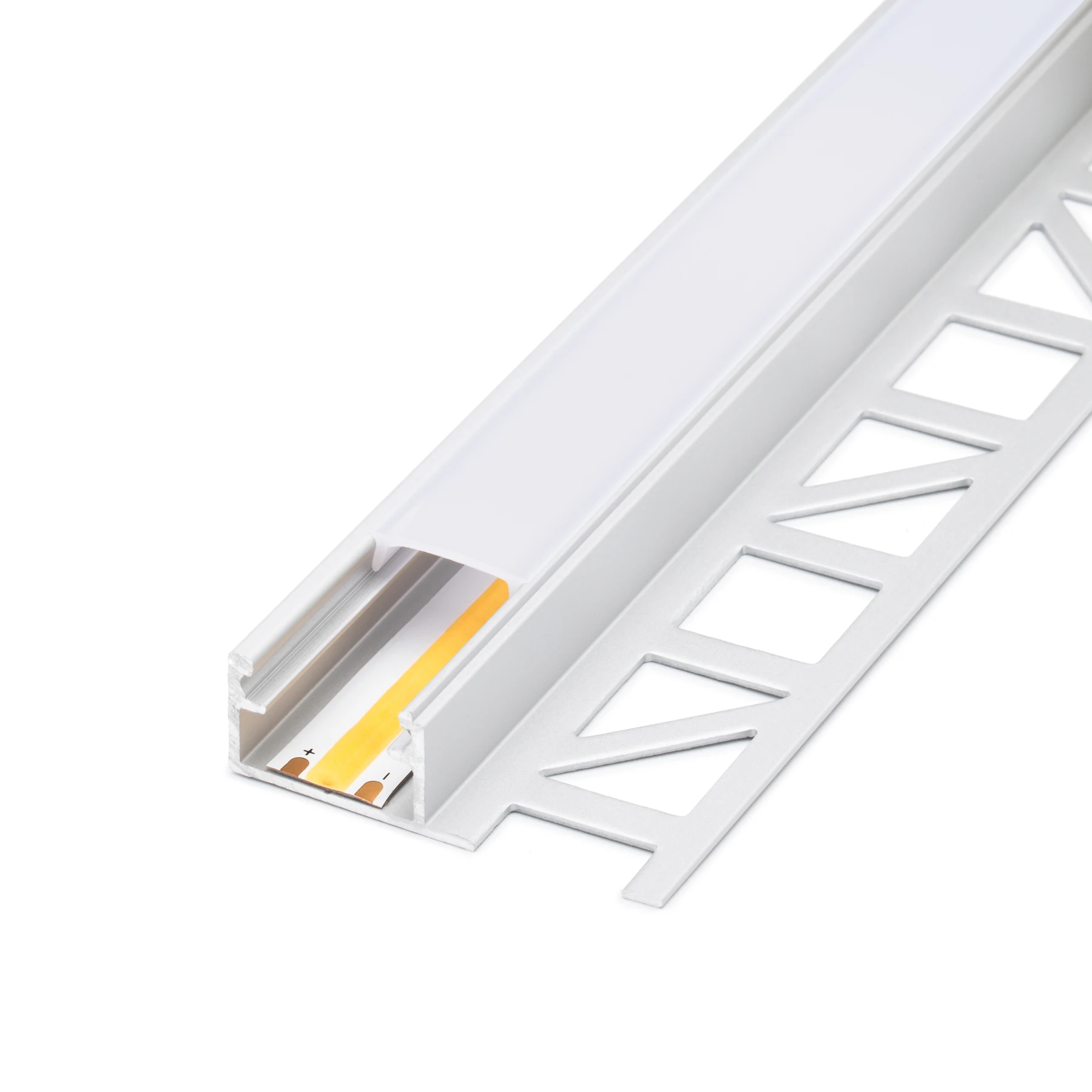 diffuse Abdeckung für LED Fliesenabschlussprofil - ideal, CC-13 - 200cm Länge