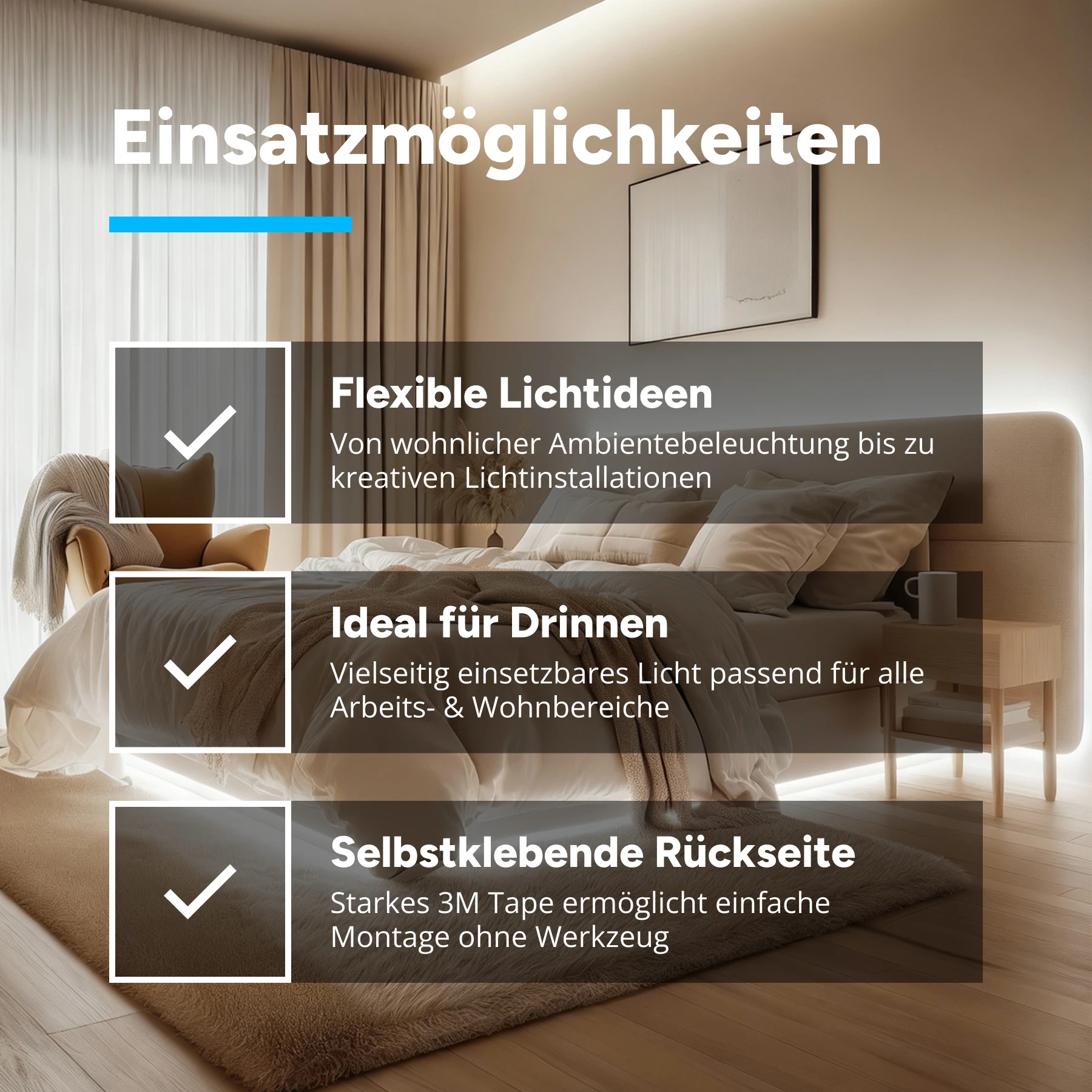 24V COB LED Streifen - neutralweiß  - seitlich abstrahlend - alle 10cm teilbar - 10cm - 40 LED Chips - 1,2 Watt - 40 Lumen - ohne Eingangskabel - Löten erforderlich