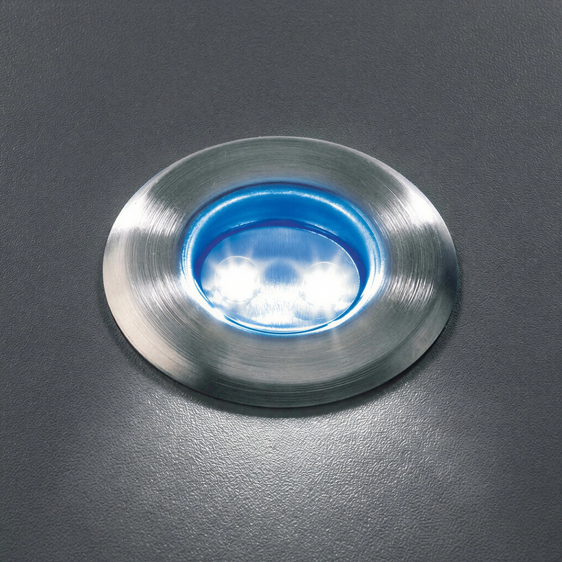 12V Einbaustrahler - 0,3W - Lichtfarbe: blau - IP67