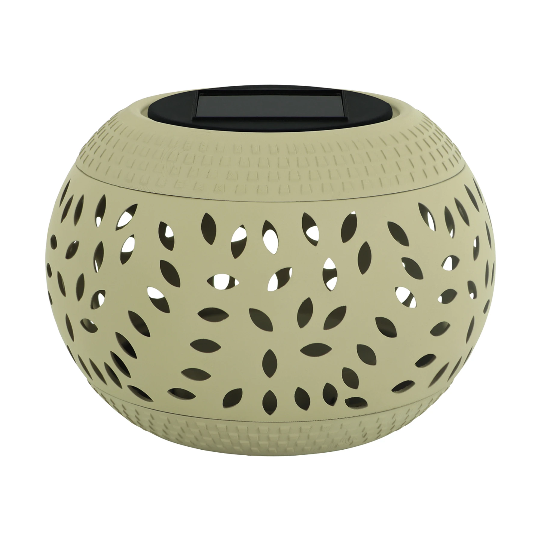 Solar Tischleuchte in beige - Lichtfarbe: warmweiß