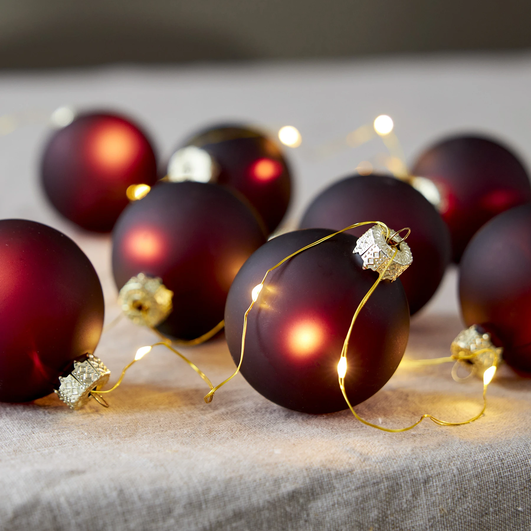 Bliss - Deko Lichterkette für innen - 1,6 m - 22 LEDs - Timer - Batteriebetrieb - Warmweiß