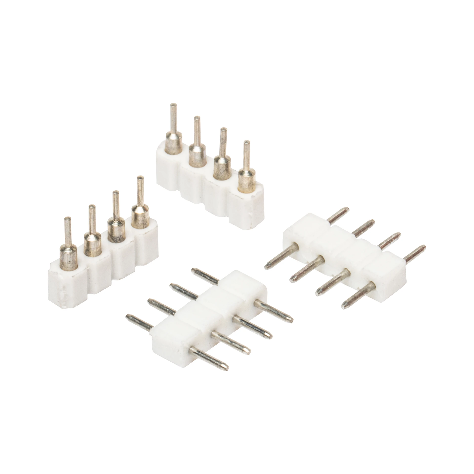 Quick-System 4polig 2.54 – 2 x 4Pin lötbare Steckerbuchsen & 2 Direktverbinder