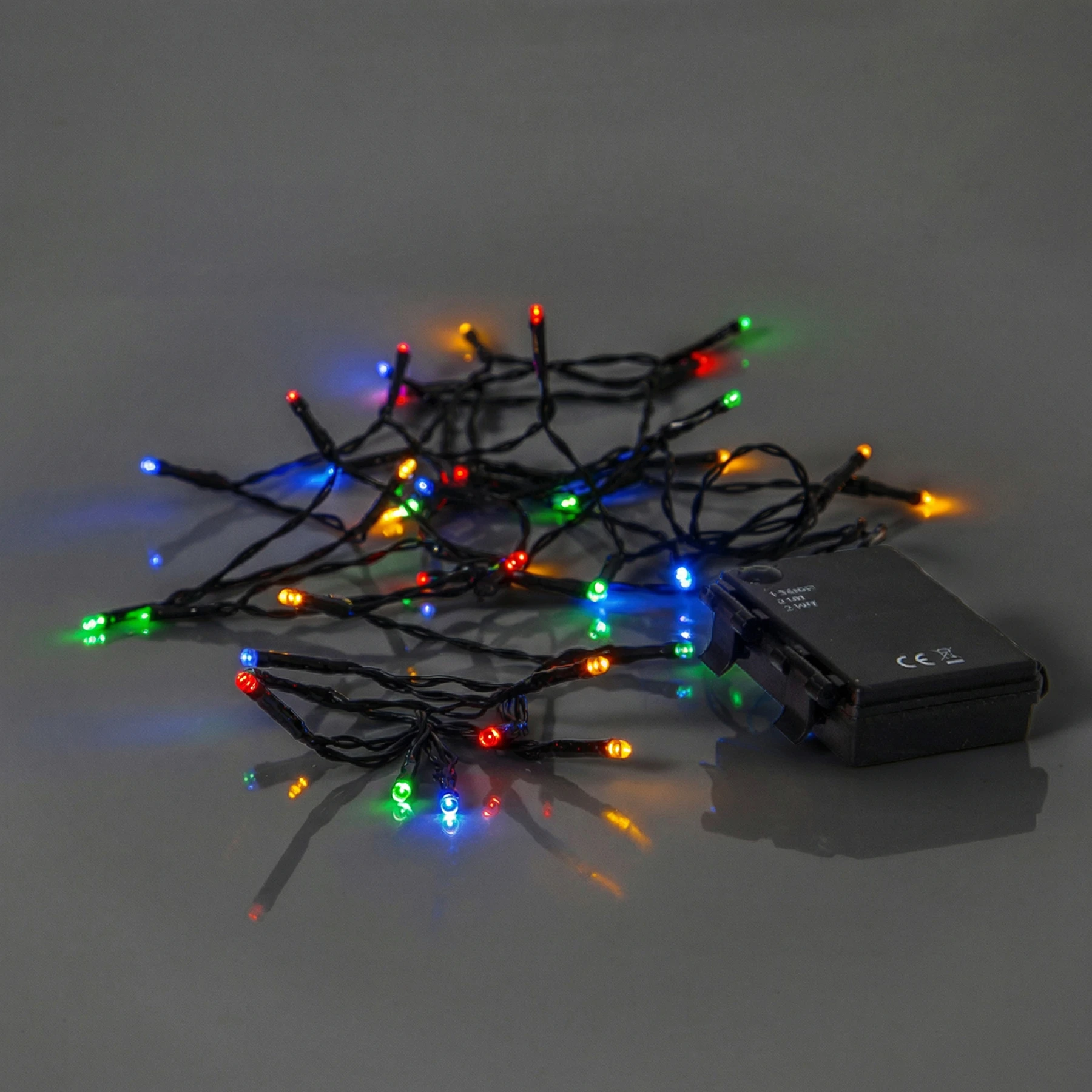 Battery - Lichterkette für außen - 2,8 m - 40 LEDs - Timer - Batteriebetrieb - Mehrfarbig