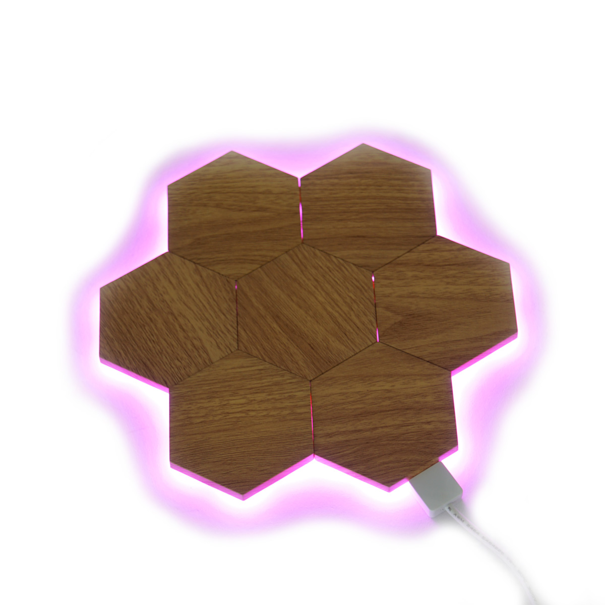 Smart Space Linear Light Bar in Holzoptik - Tuya App, Sprachsteuerung über Alexa und Google Home