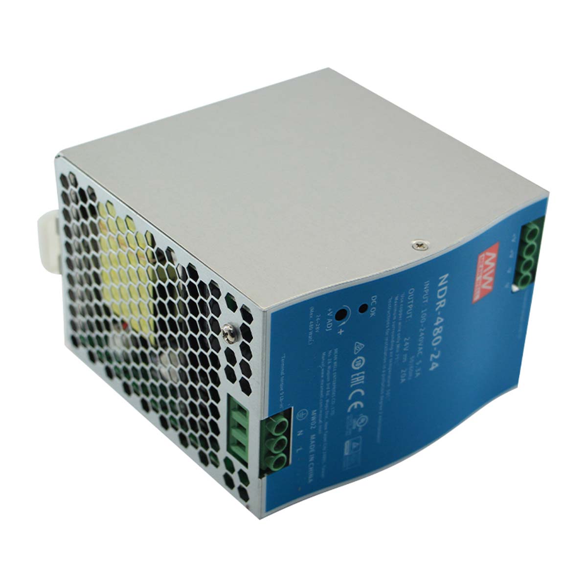 Mean Well, Hutschienen Netzteil 24V DC, 480 Watt